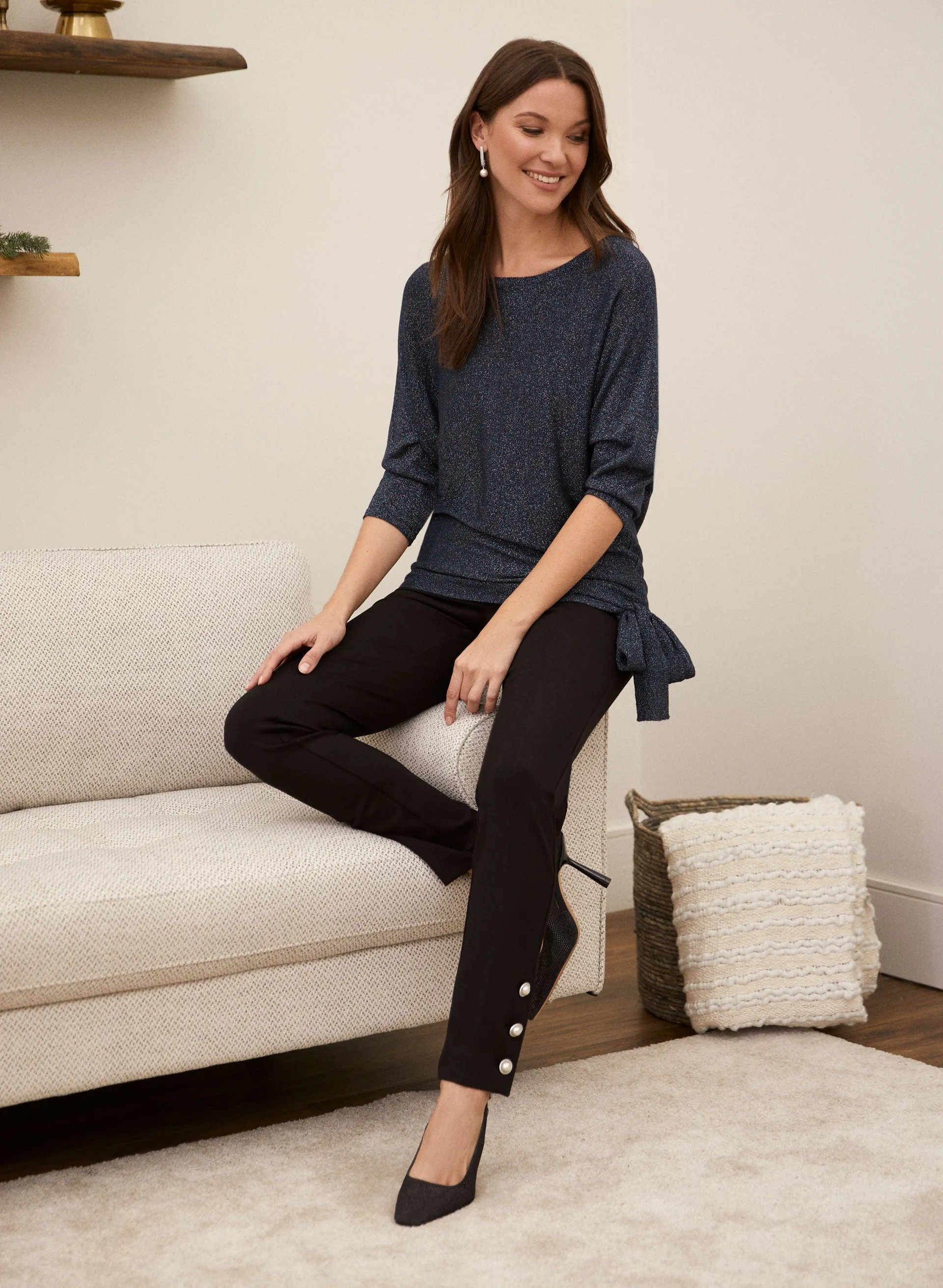 Tie Detail Dolman Sleeve Sweater sold by Laura product image thumbnail 5