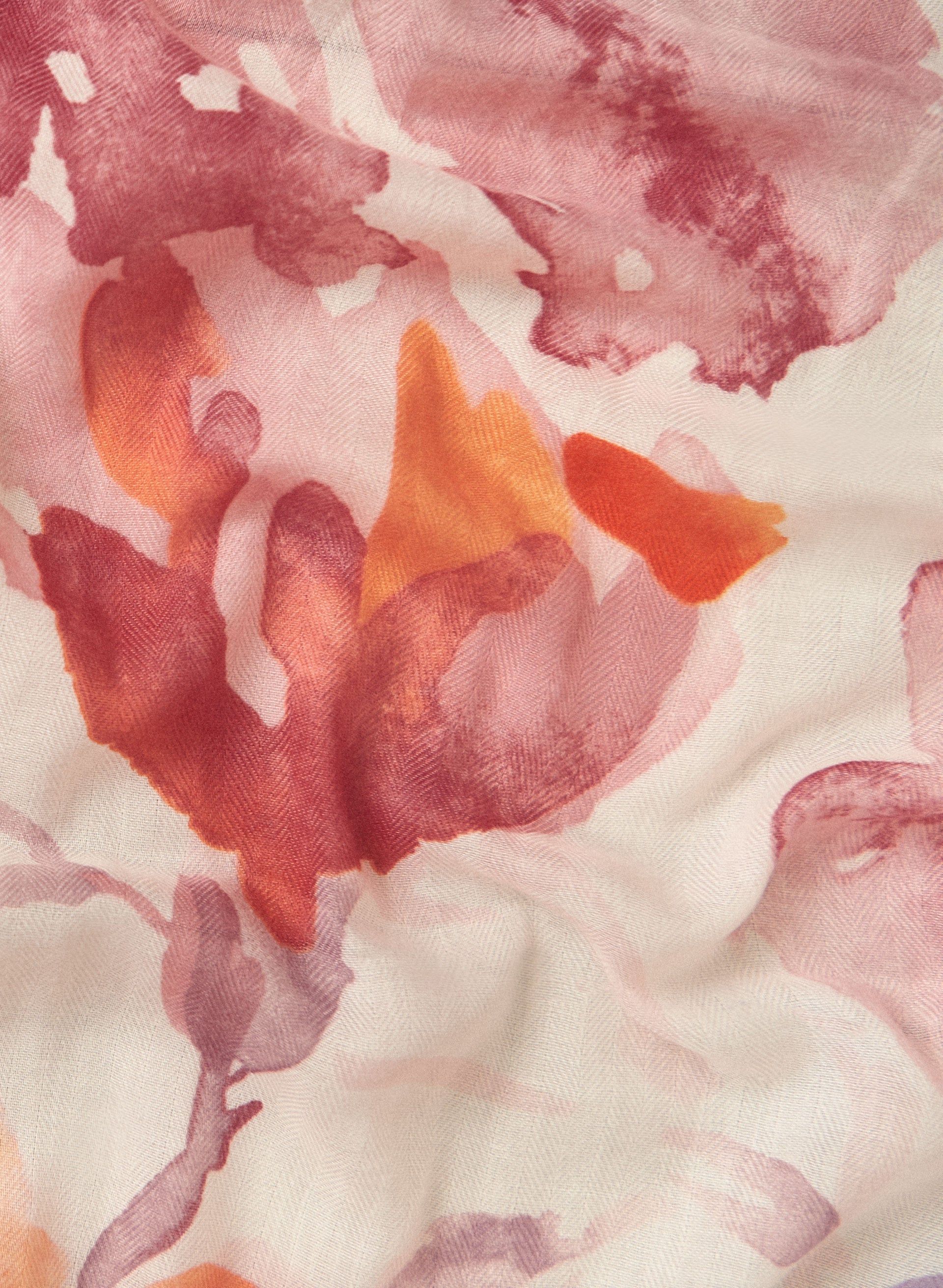 Watercolour Floral Print Scarf sold by Laura product image thumbnail 2