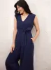 Cotton V-Neck Jumpsuit sold by Laura