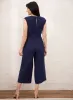 Cotton V-Neck Jumpsuit sold by Laura