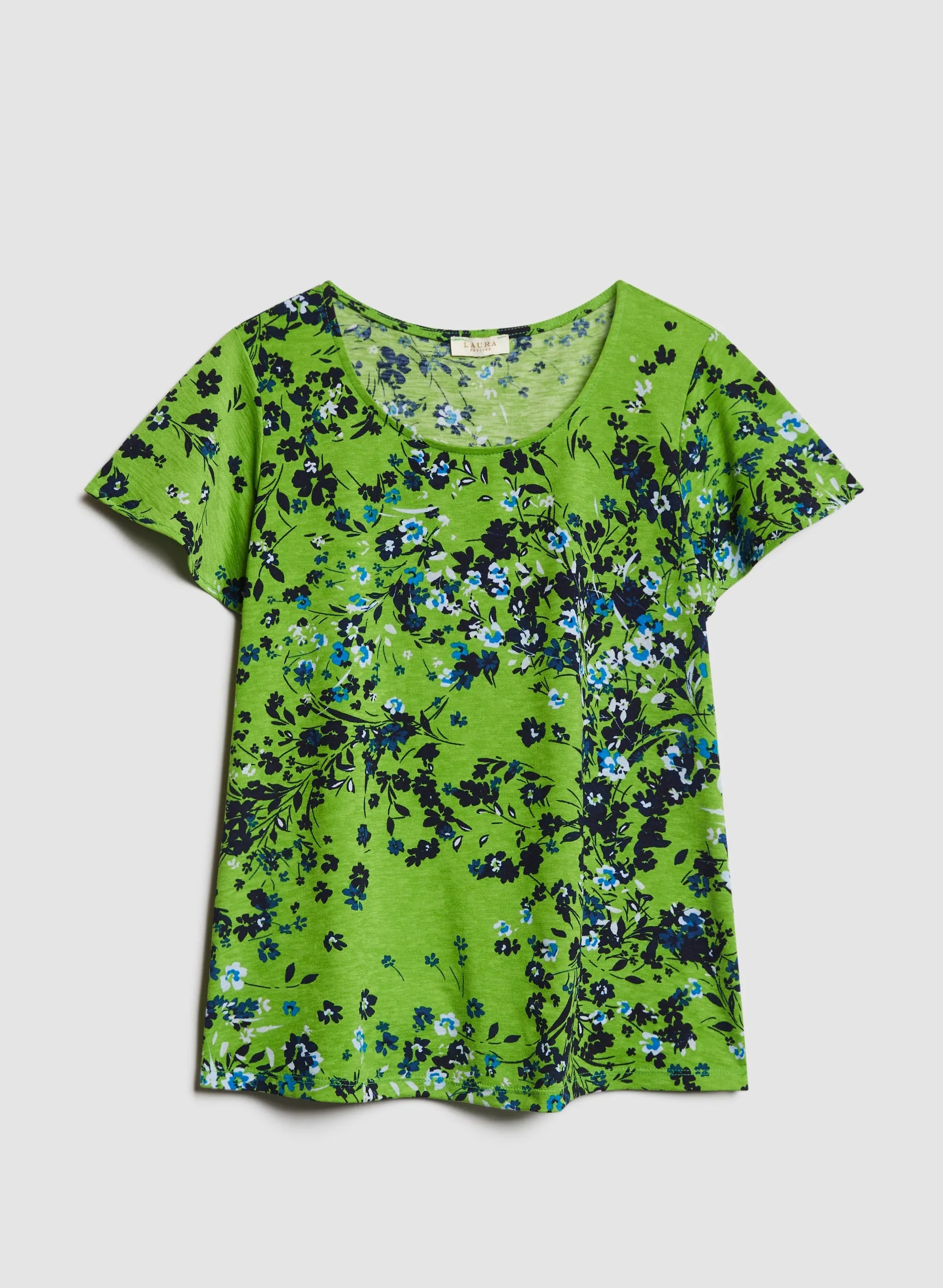 Floral Print Ruffle Sleeve Top sold by Laura product image thumbnail 5