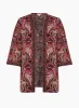 Paisley Print Open Front Top sold by Laura