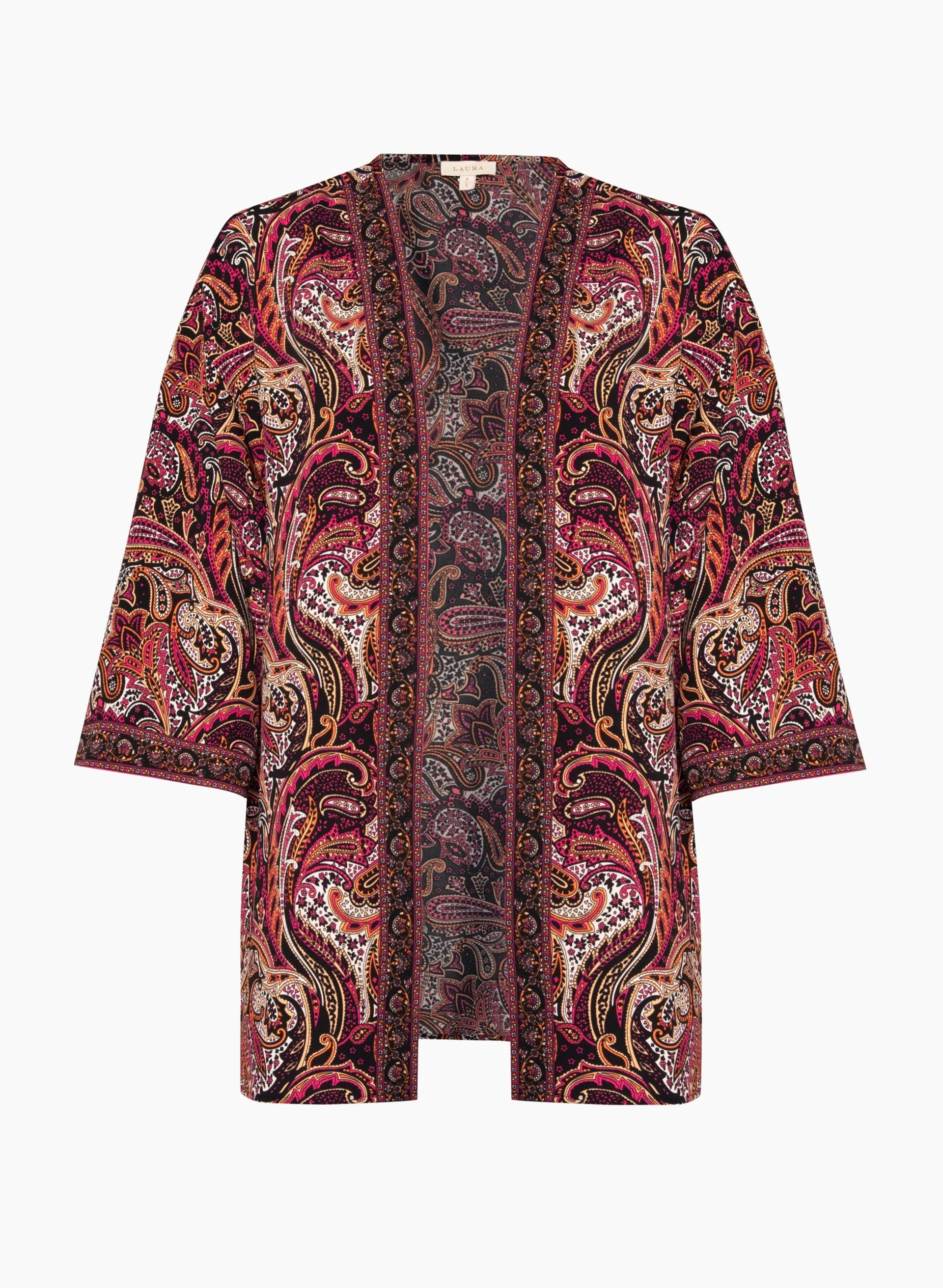 Paisley Print Open Front Top sold by Laura product image thumbnail 5