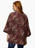 Paisley Print Open Front Top sold by Laura