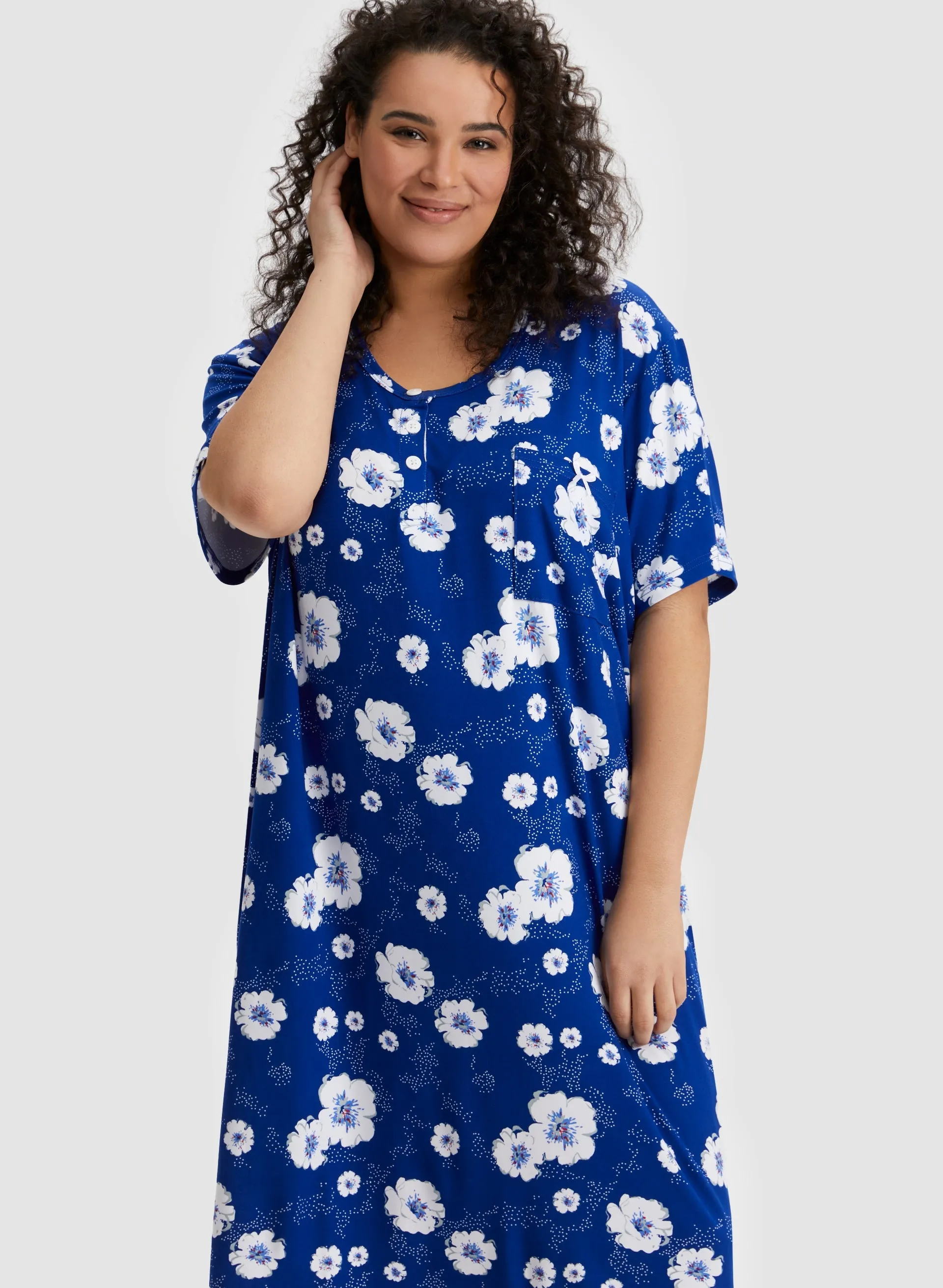 Floral Print Nightgown sold by Laura product image thumbnail 5
