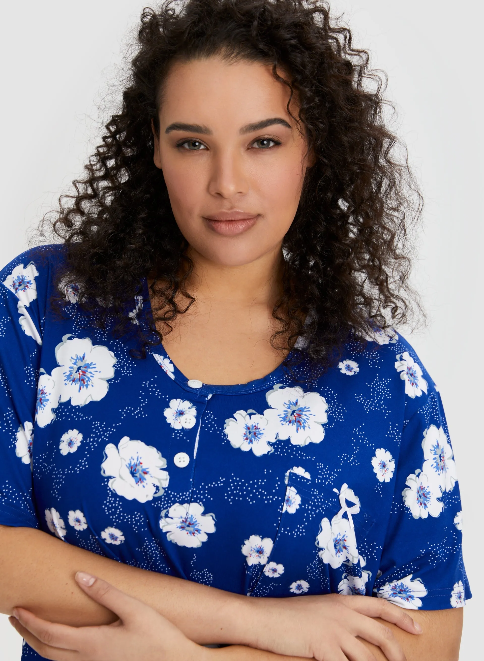 Floral Print Nightgown sold by Laura product image thumbnail 4