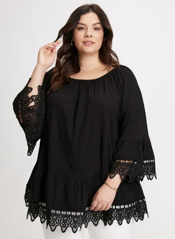 Lace Detail Blouse sold by Laura