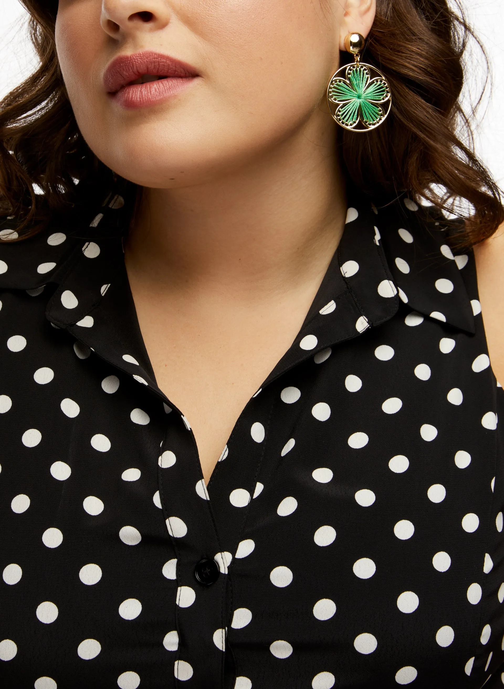 Polka Dot Print Dress sold by Laura product image thumbnail 4