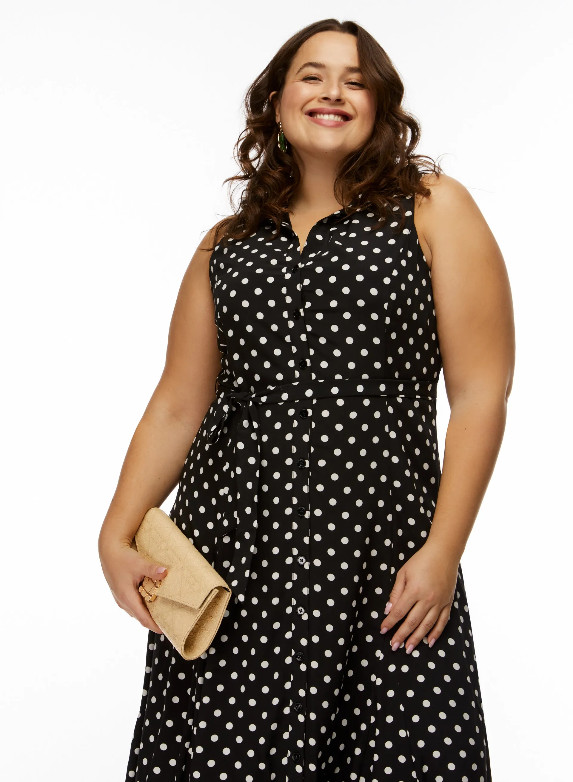 Polka Dot Print Dress sold by Laura product image thumbnail 3
