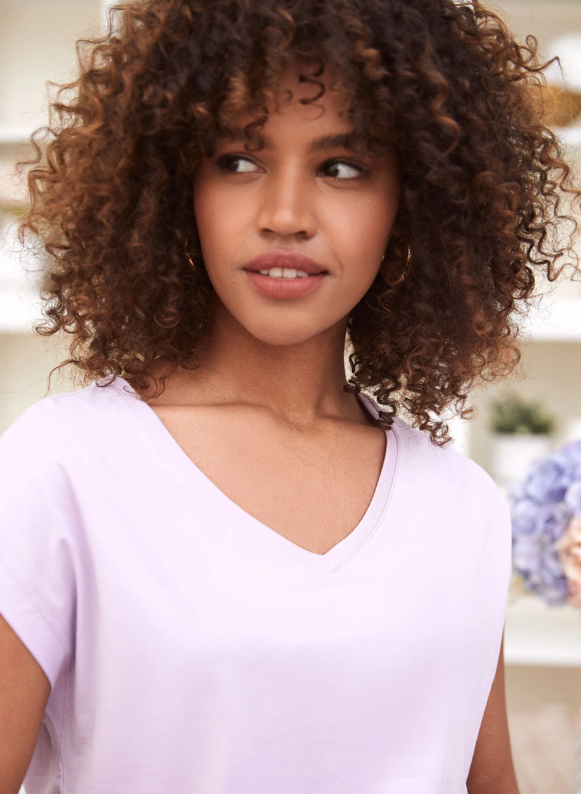 Solid Cotton Modal Tee sold by Laura product image thumbnail 2