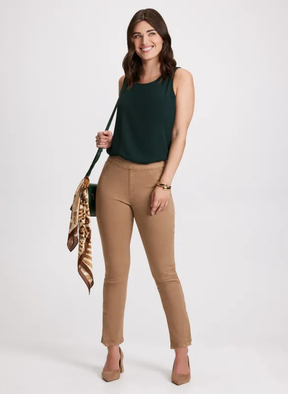 Sleeveless Blouse & Slit Hem Pants sold by Laura