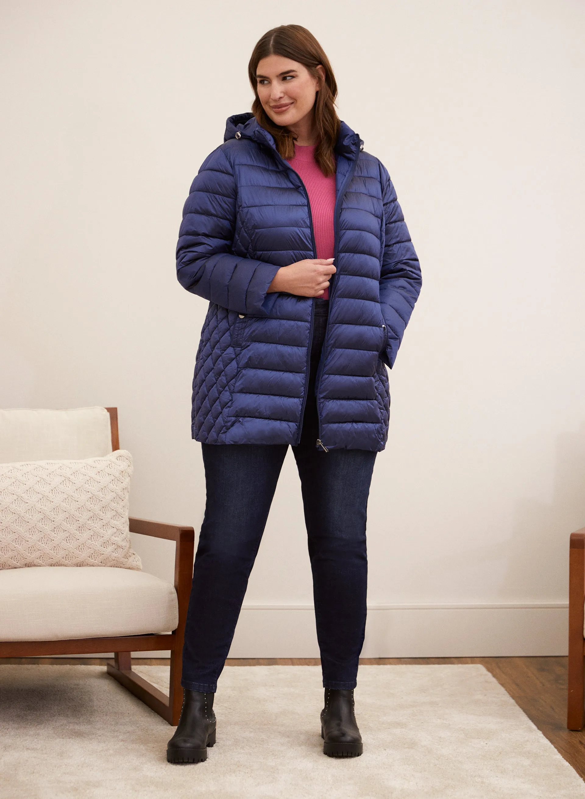 Packable Vegan Down Quilted Coat sold by Laura product image thumbnail 4