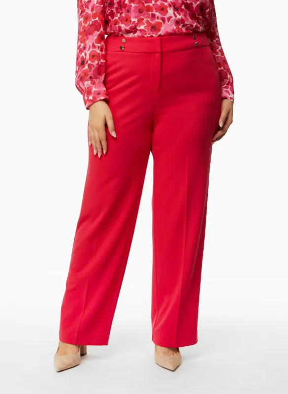 Button Detail Wide Leg Pants sold by Laura