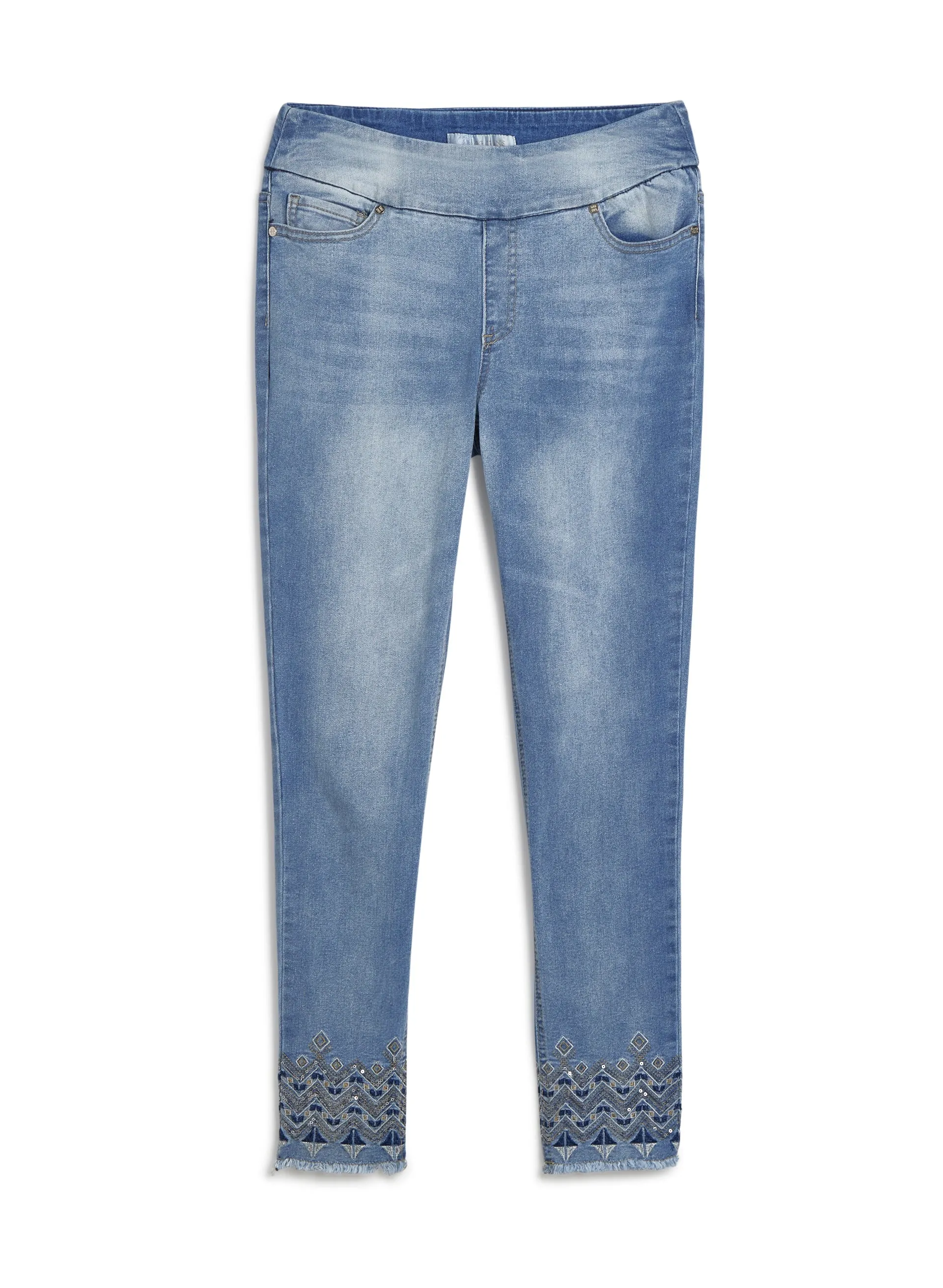 Embroidered Pull-On Denim Capris sold by Laura product image thumbnail 4