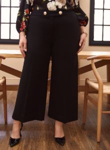 Button Detail Gaucho Pants sold by Laura