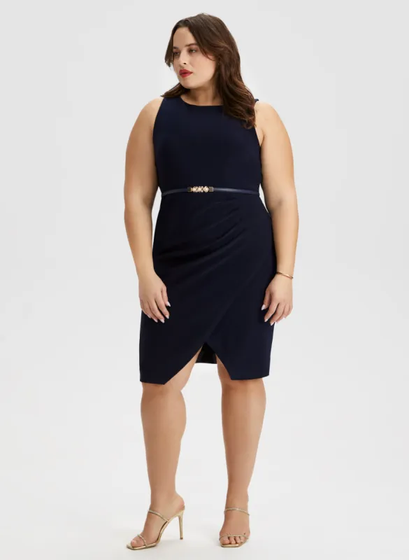 Sleeveless Belted Sheath Dress sold by Laura