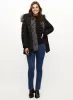 Metallic Stripe Sweater & Vegan Down Coat sold by Laura