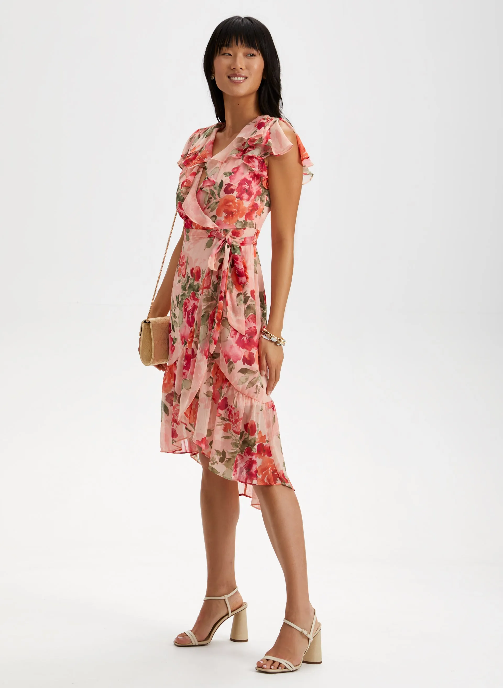 Floral Print Ruffle Dress sold by Laura product image thumbnail 3