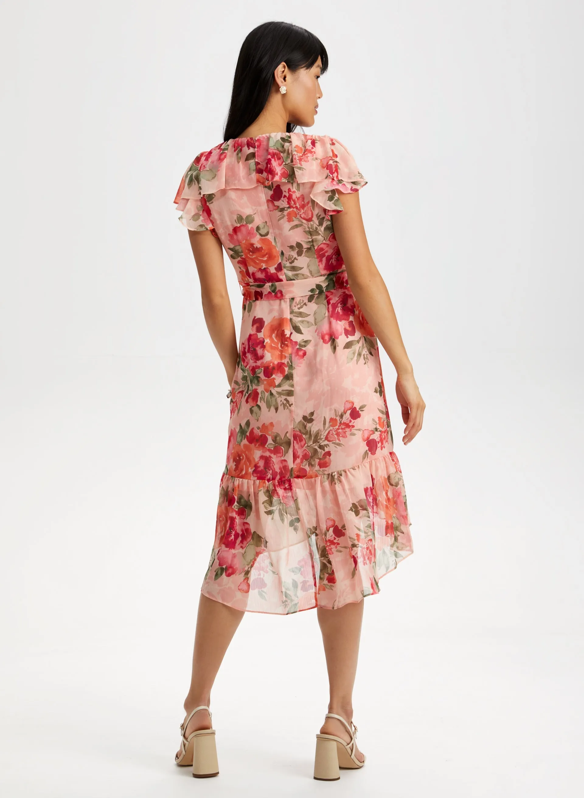 Floral Print Ruffle Dress sold by Laura product image thumbnail 2