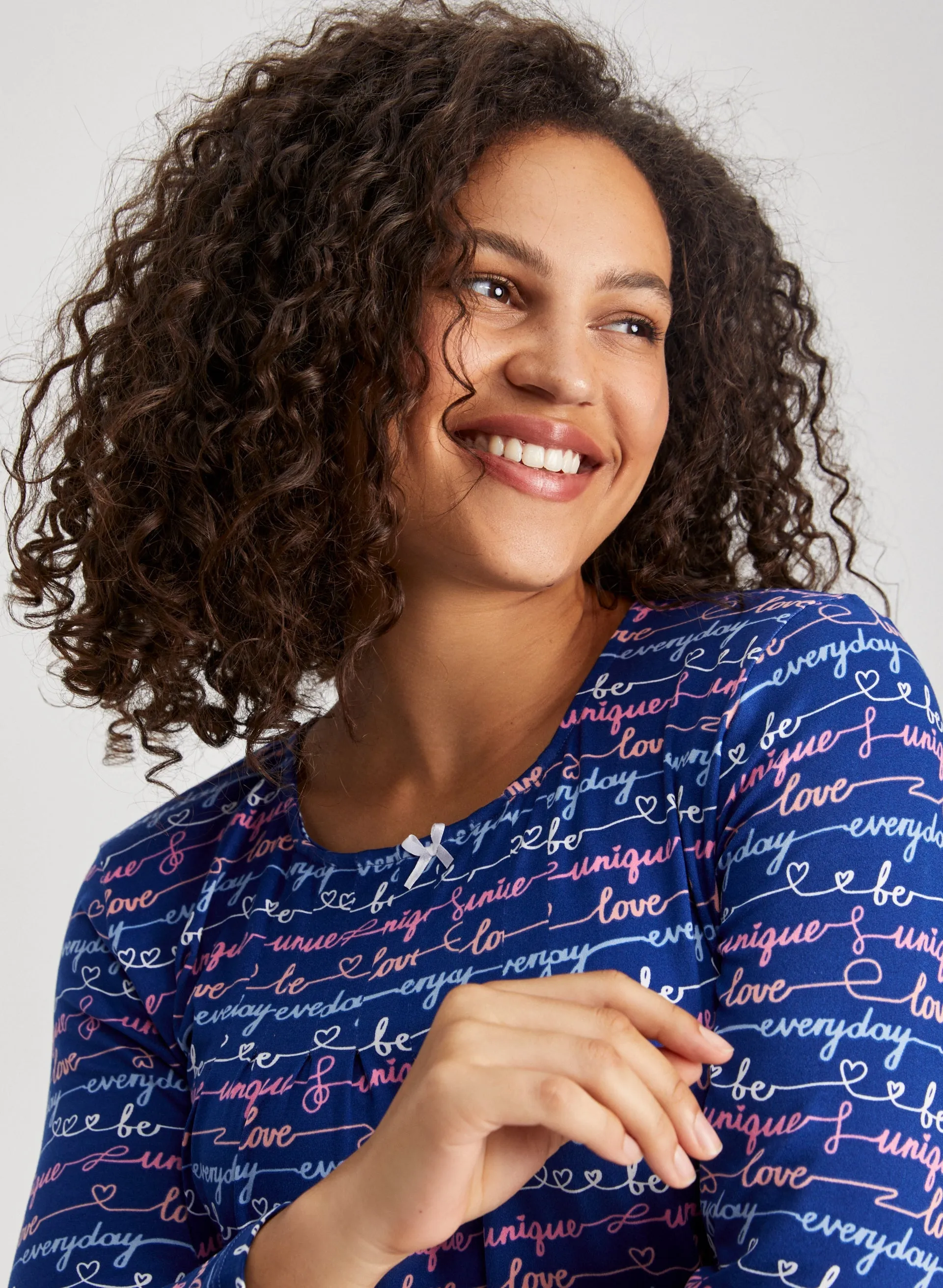 Text Print Nightgown sold by Laura product image thumbnail 4