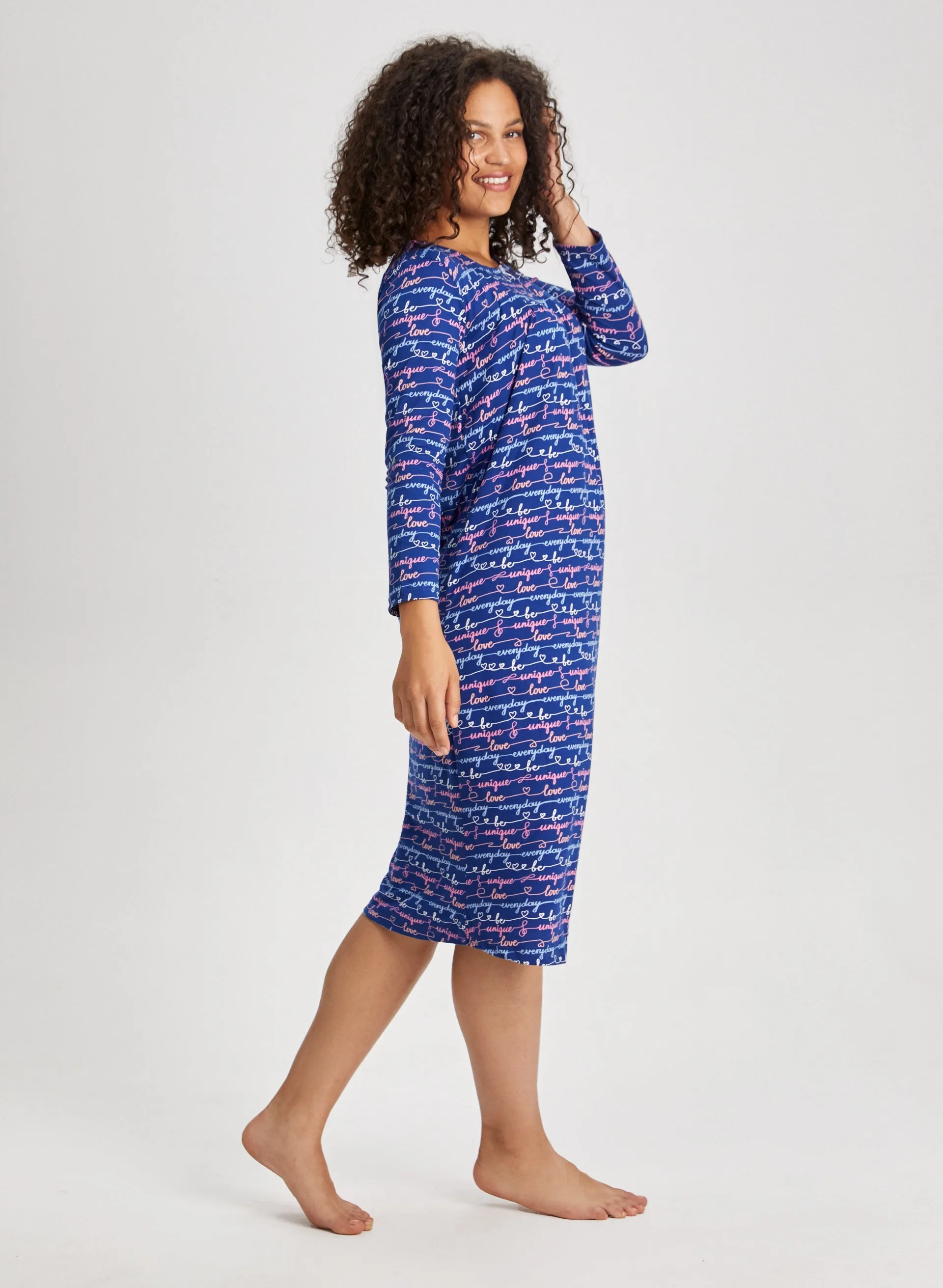 Text Print Nightgown sold by Laura product image thumbnail 3