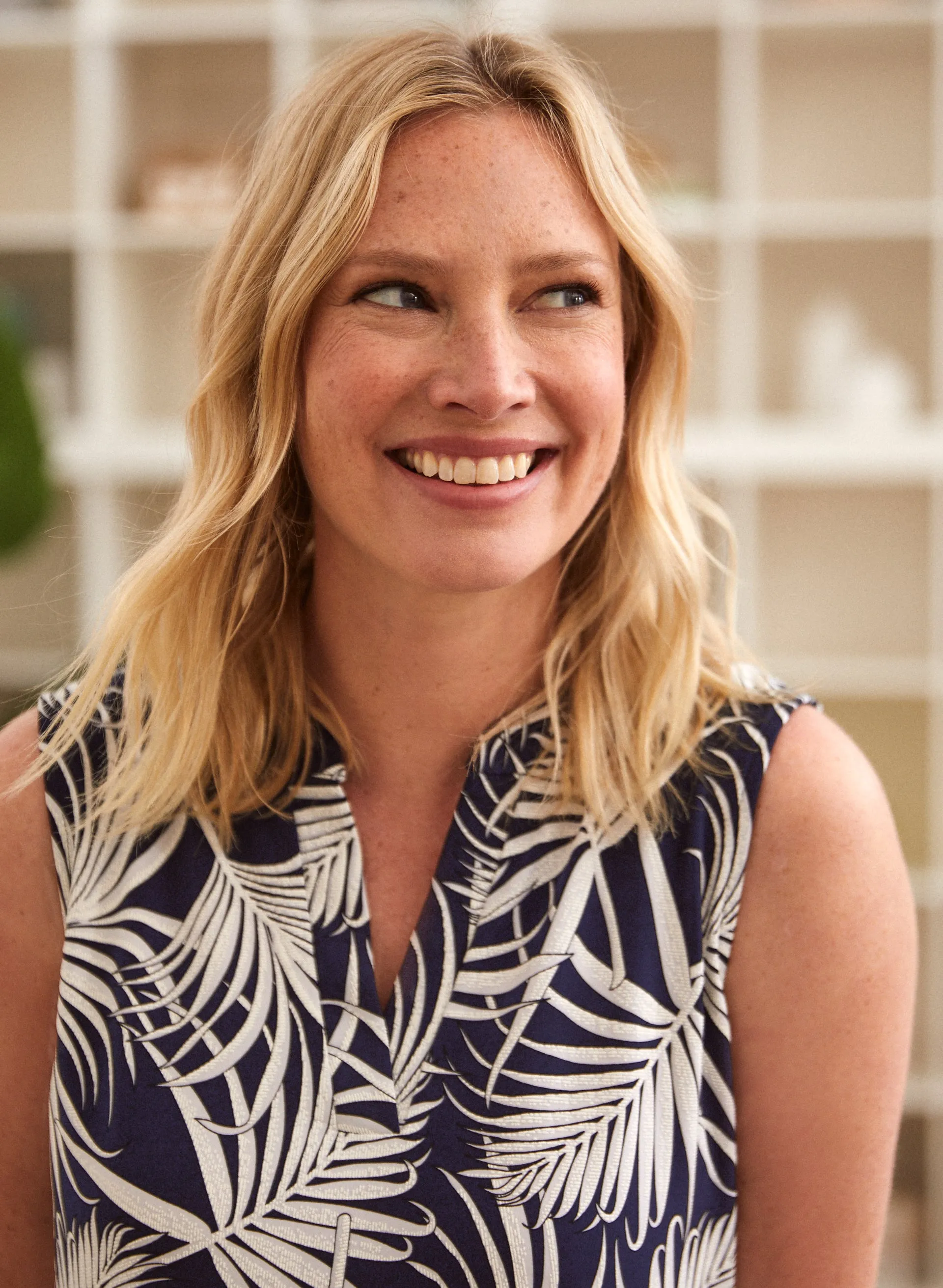 Sleeveless Tropical Print Dress sold by Laura product image thumbnail 3