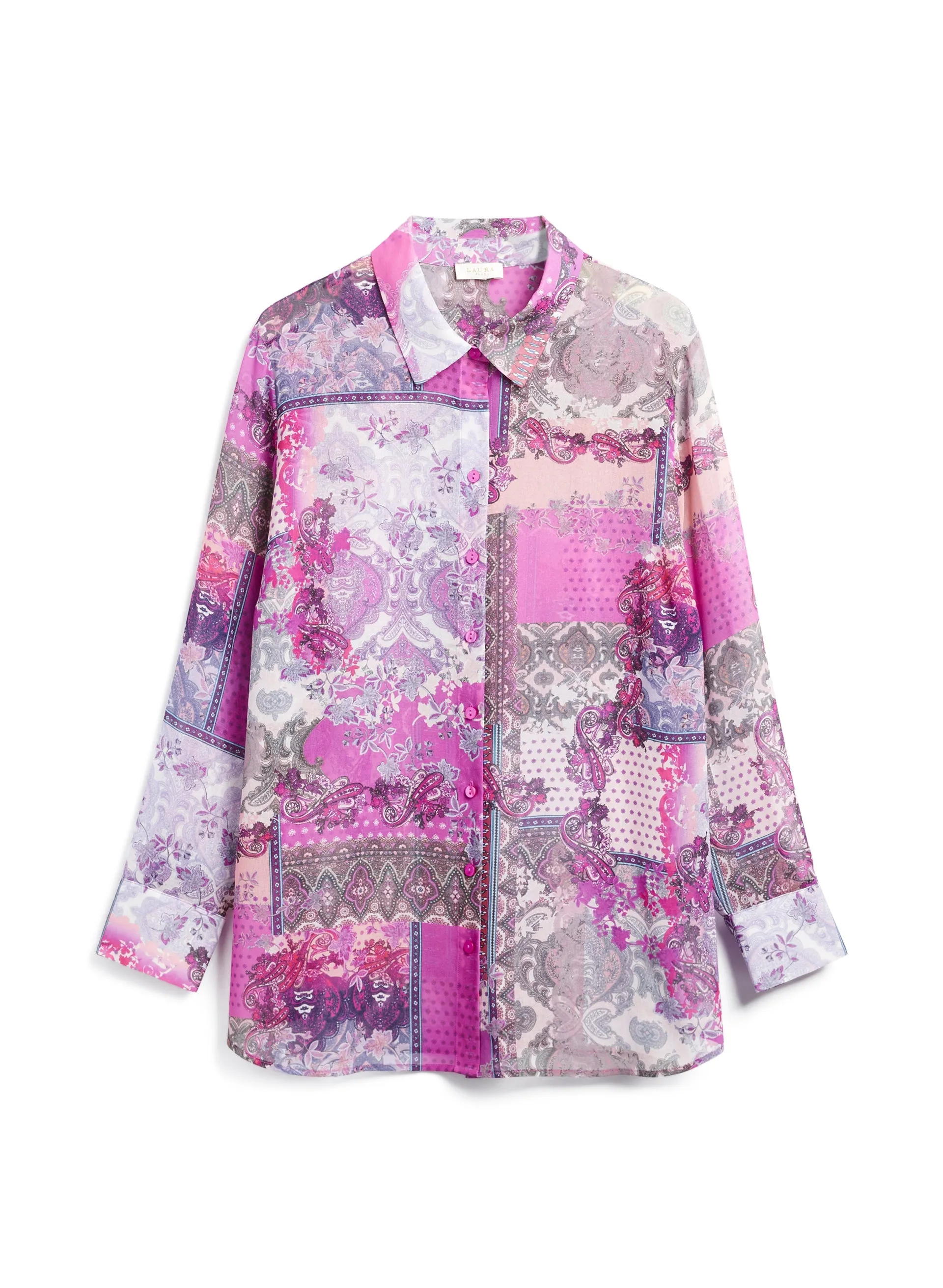 Paisley Patchwork Print Blouse sold by Laura product image thumbnail 5