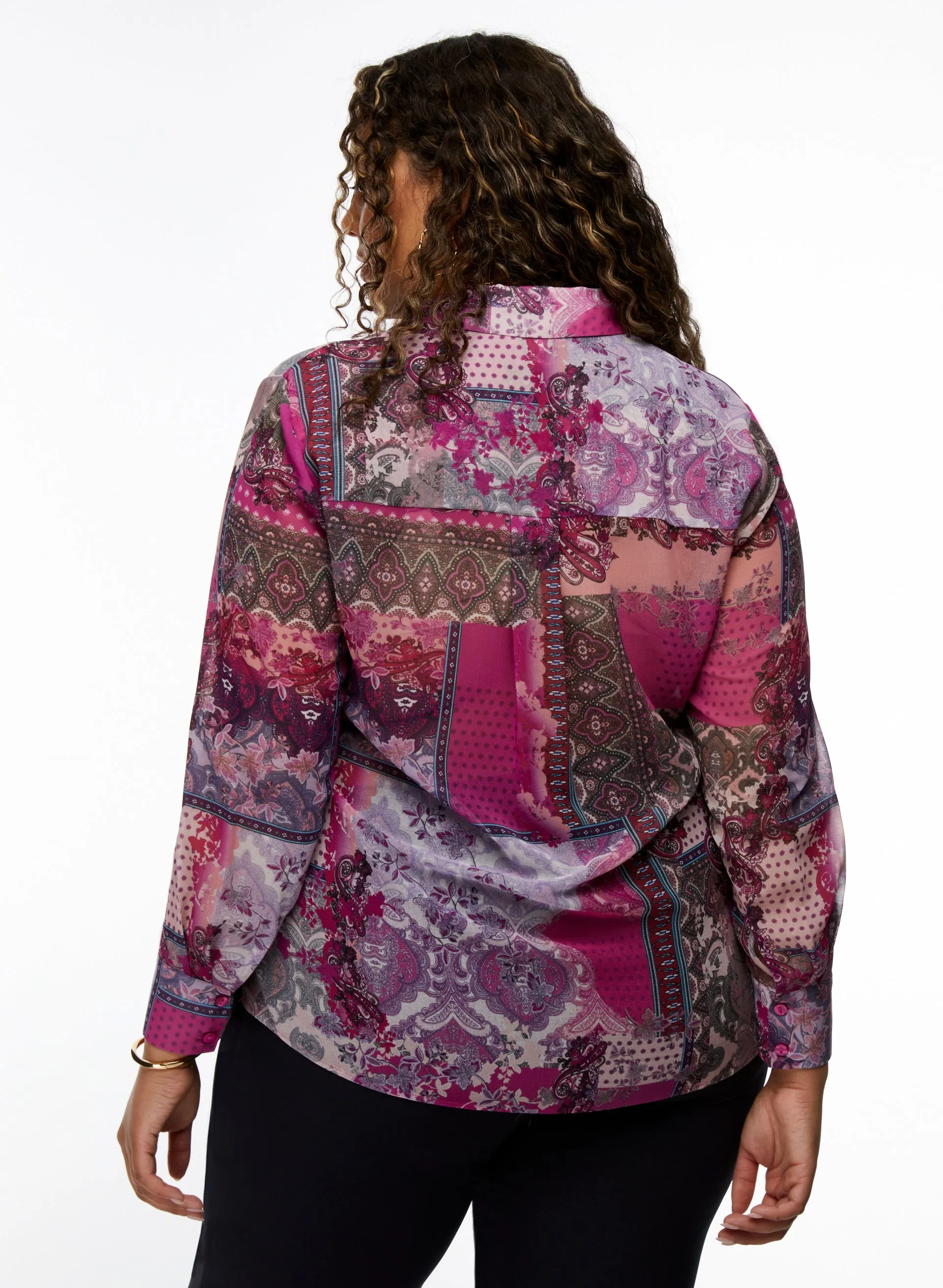 Paisley Patchwork Print Blouse sold by Laura product image thumbnail 4