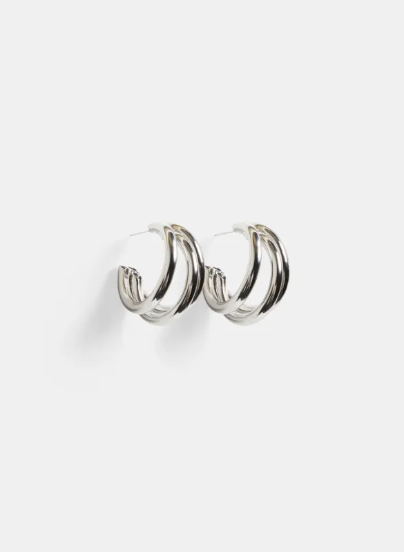 Triple Open Hoop Earrings sold by Laura