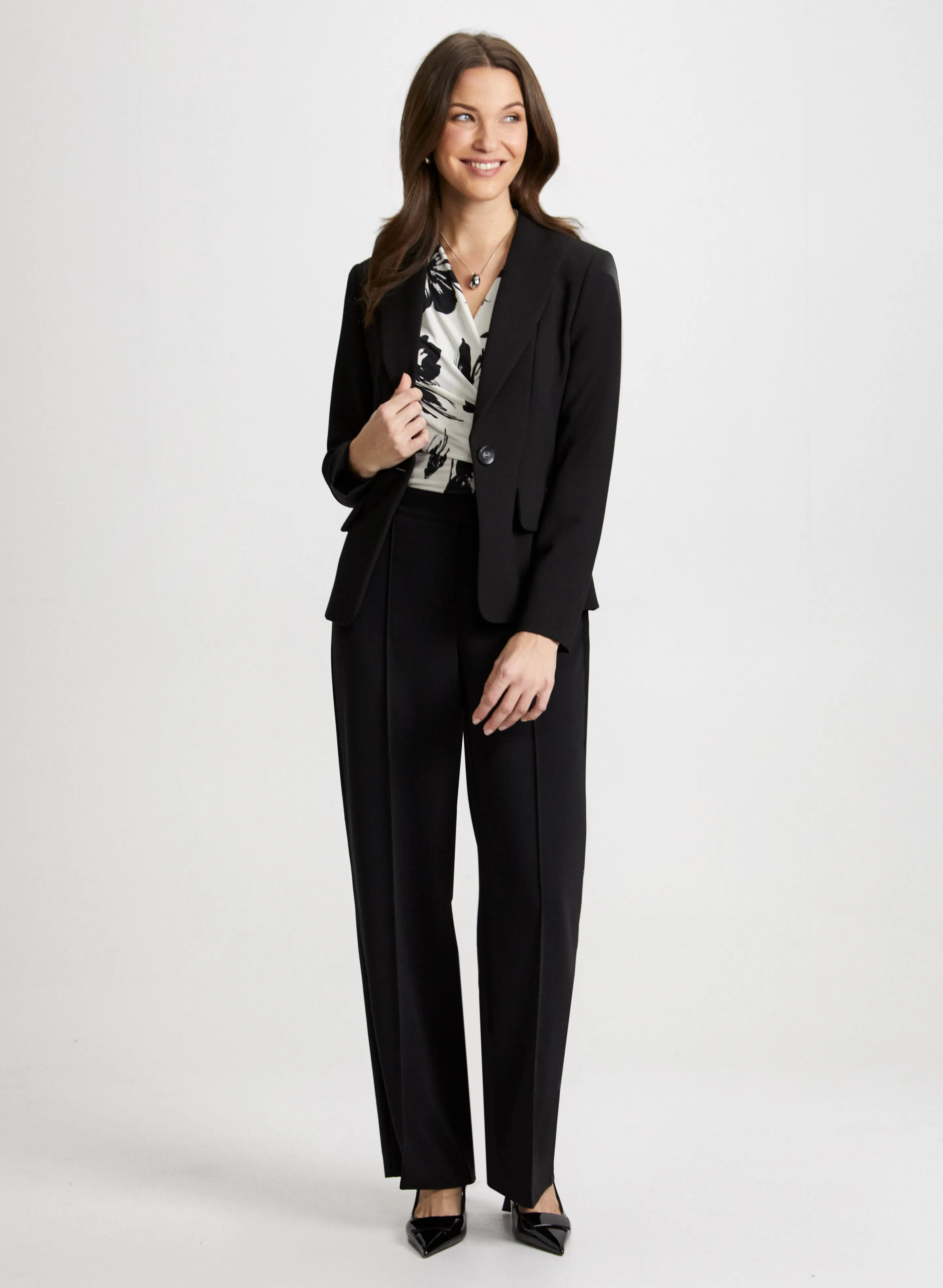 Wrap-Style Top & Modern Fit Pants sold by Laura