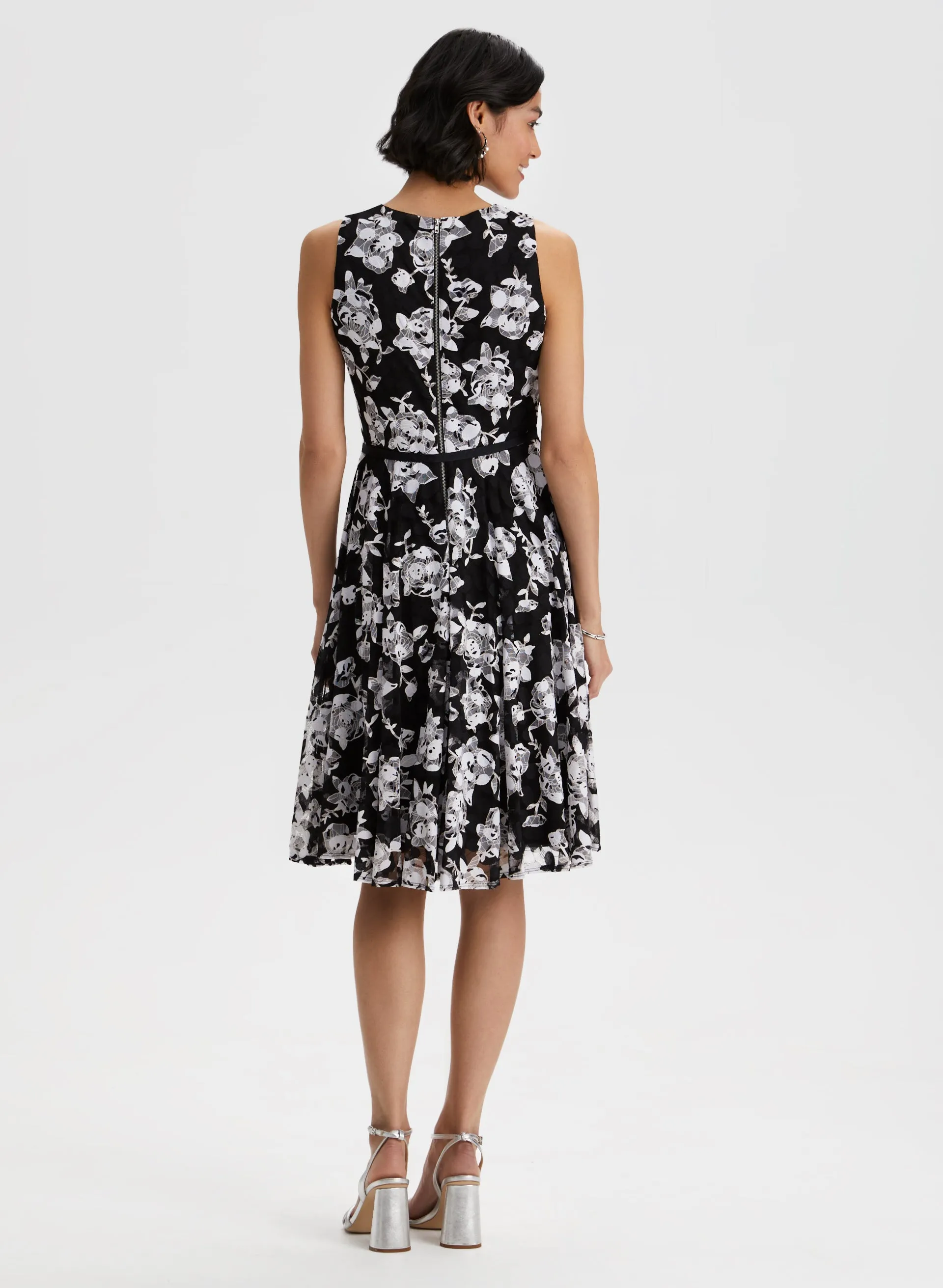 Floral Print Ribbon Belt Dress sold by Laura product image thumbnail 2