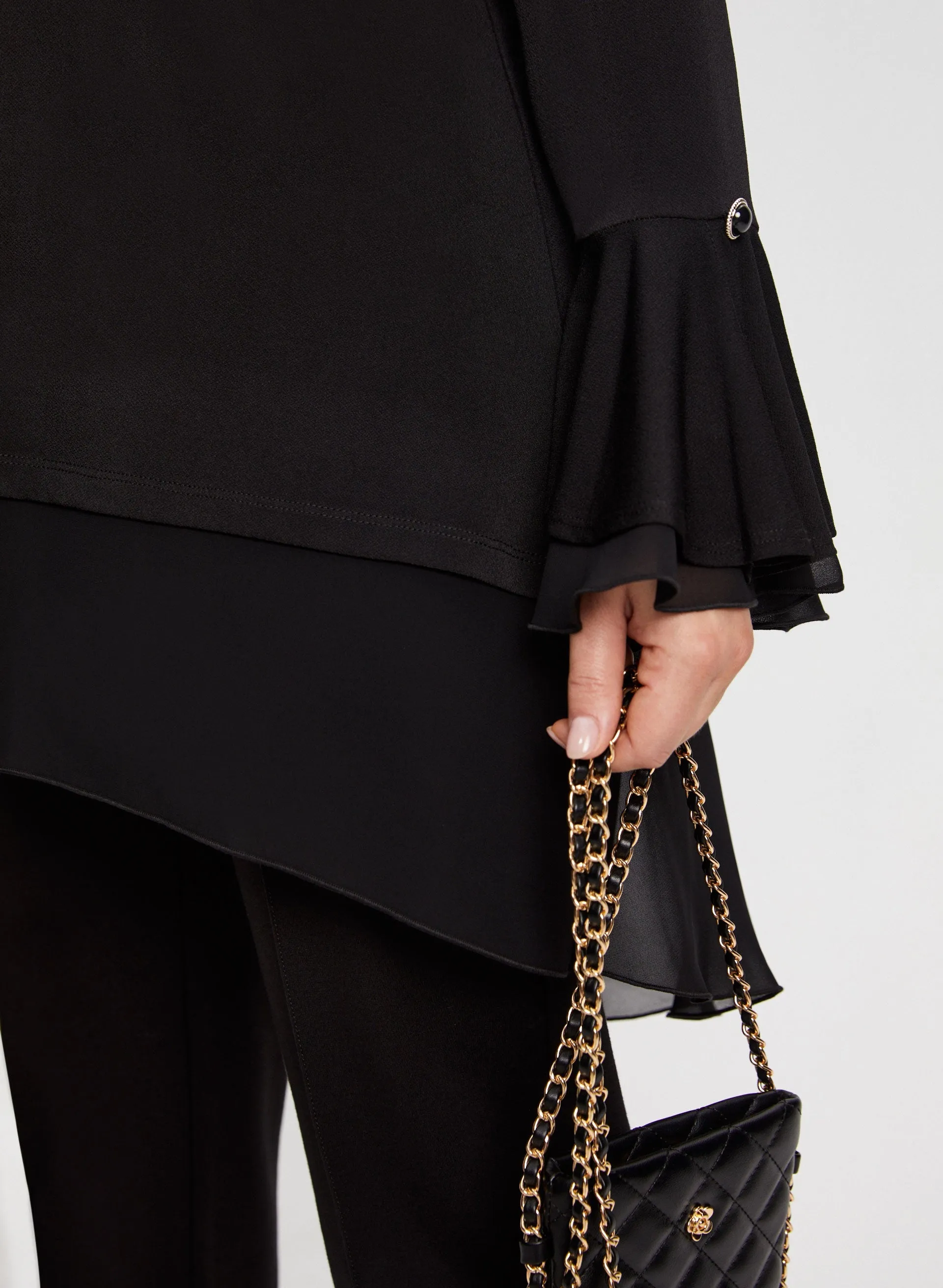 Button Detail Flare Sleeve Tunic sold by Laura product image thumbnail 5