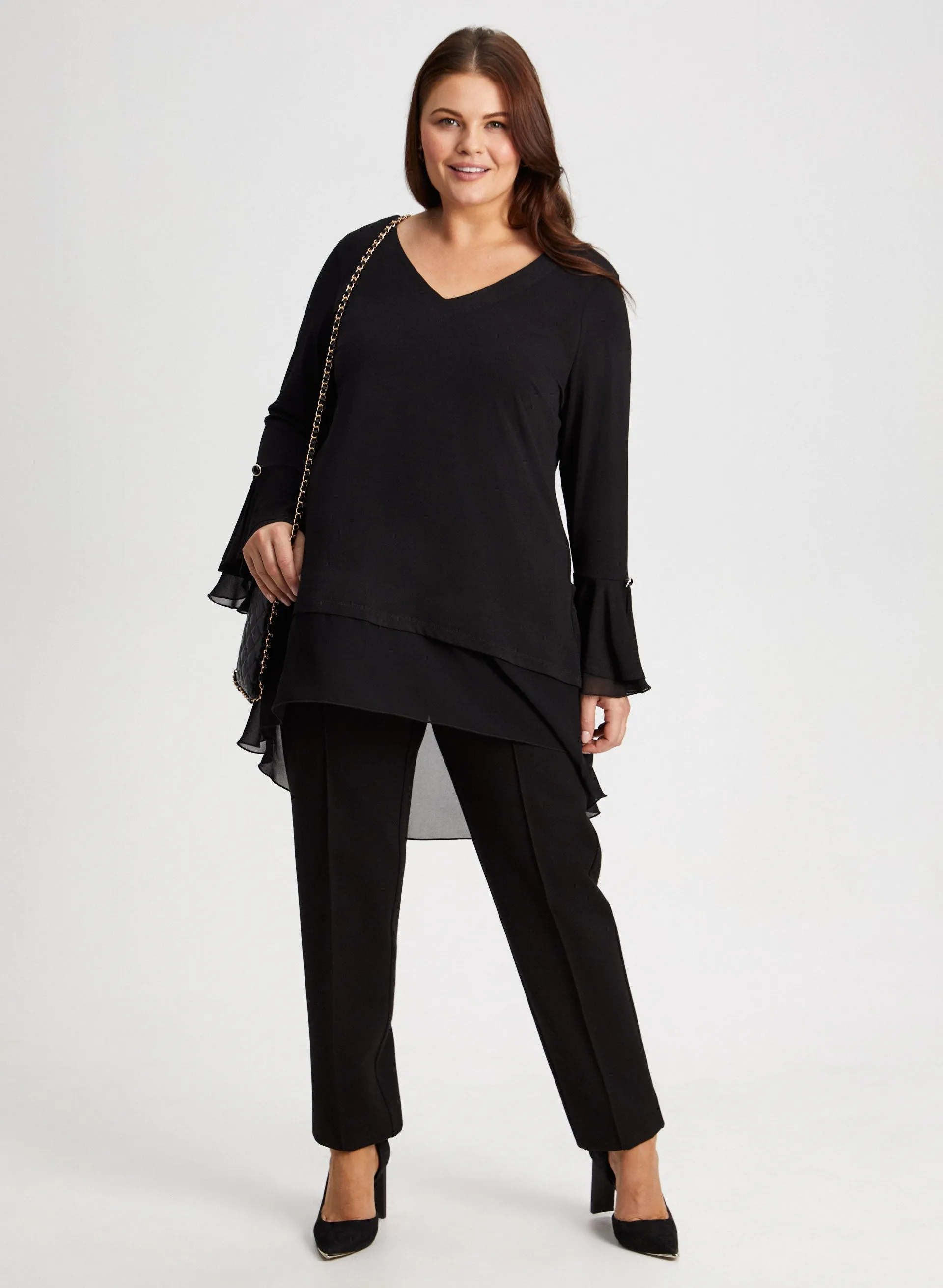 Button Detail Flare Sleeve Tunic sold by Laura product image thumbnail 3