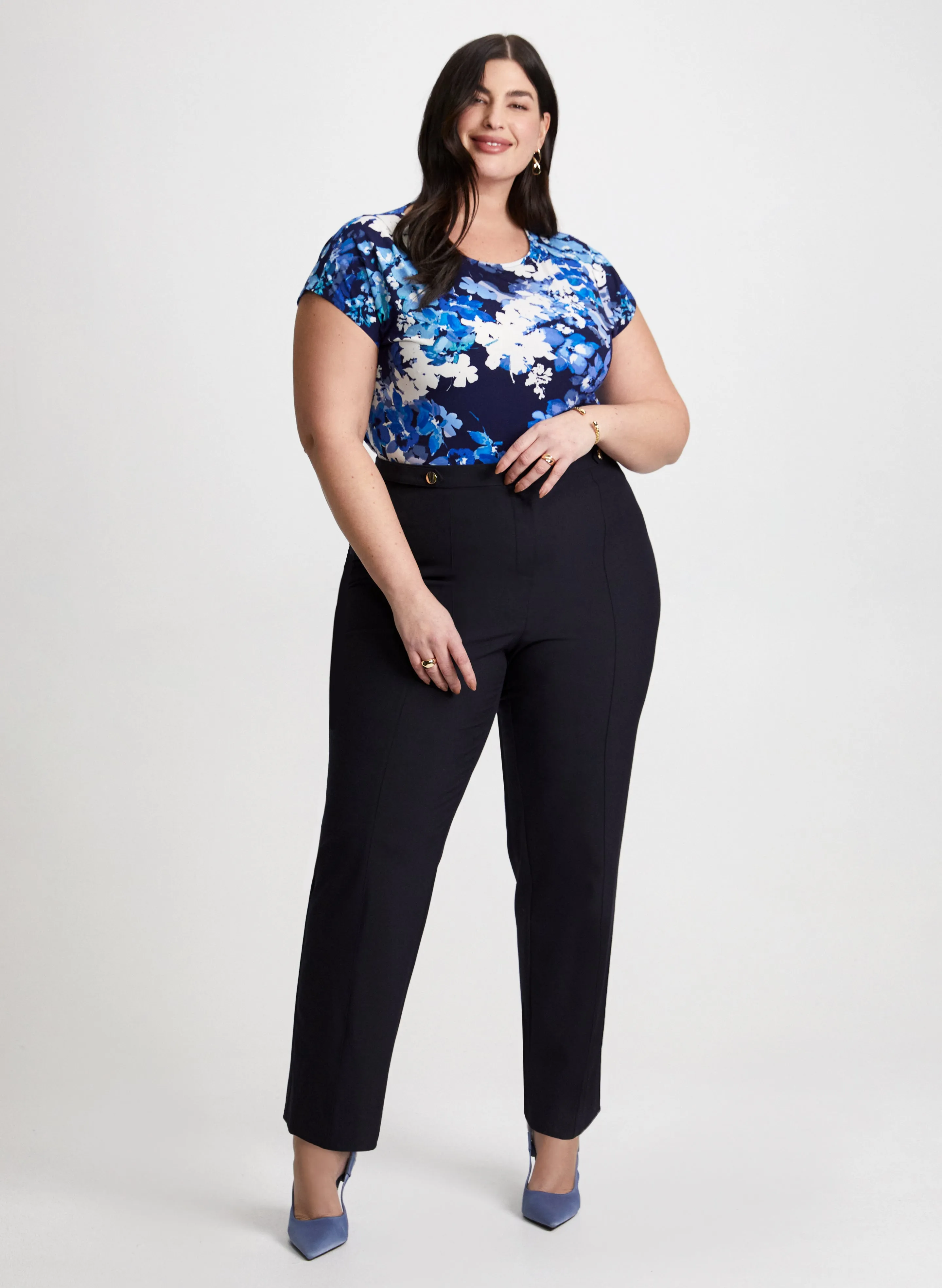 Floral Print Top & Signature Fit Pants sold by Laura