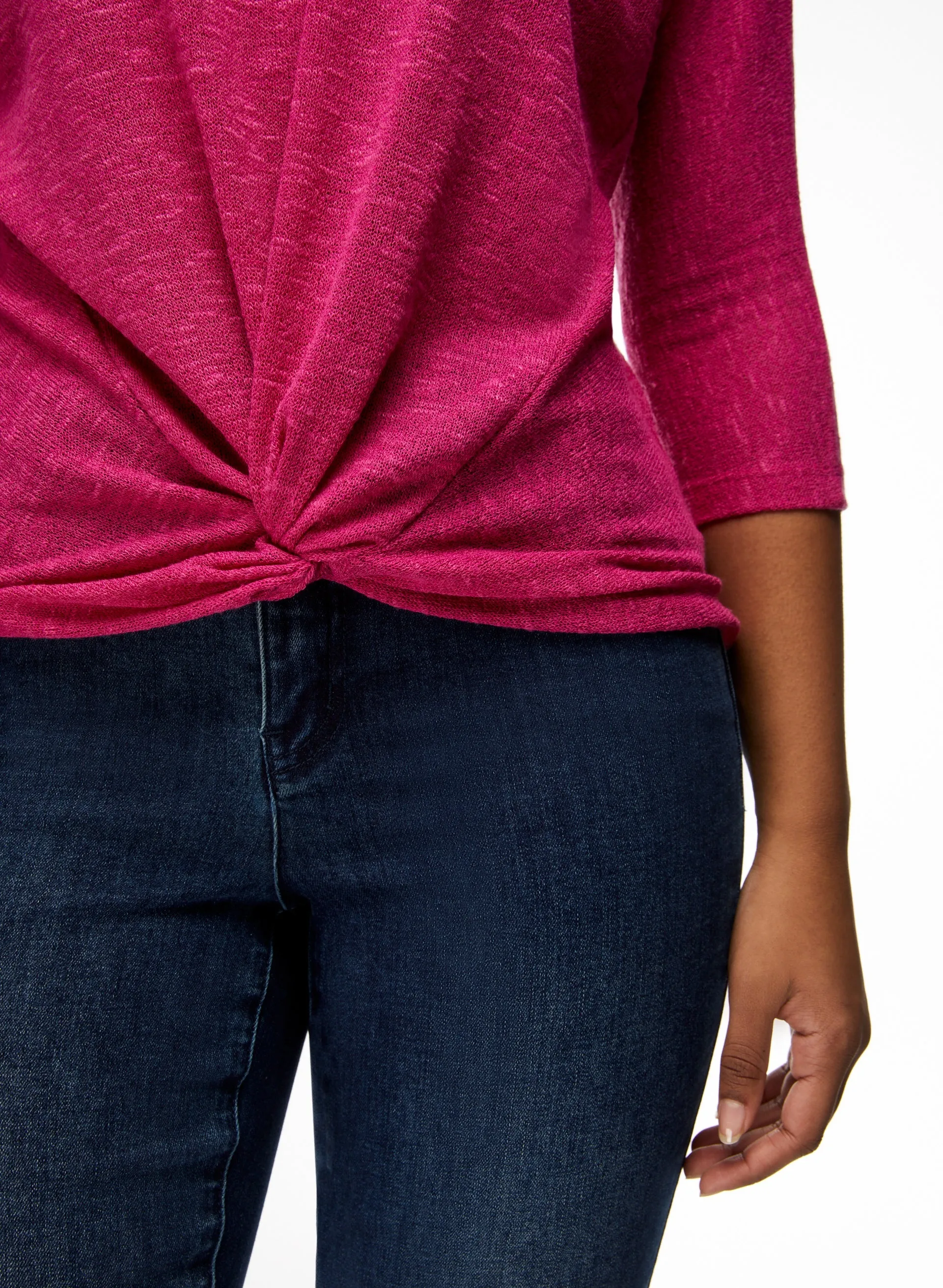 Twist Detail 3/4 Sleeve Top sold by Laura product image thumbnail 5