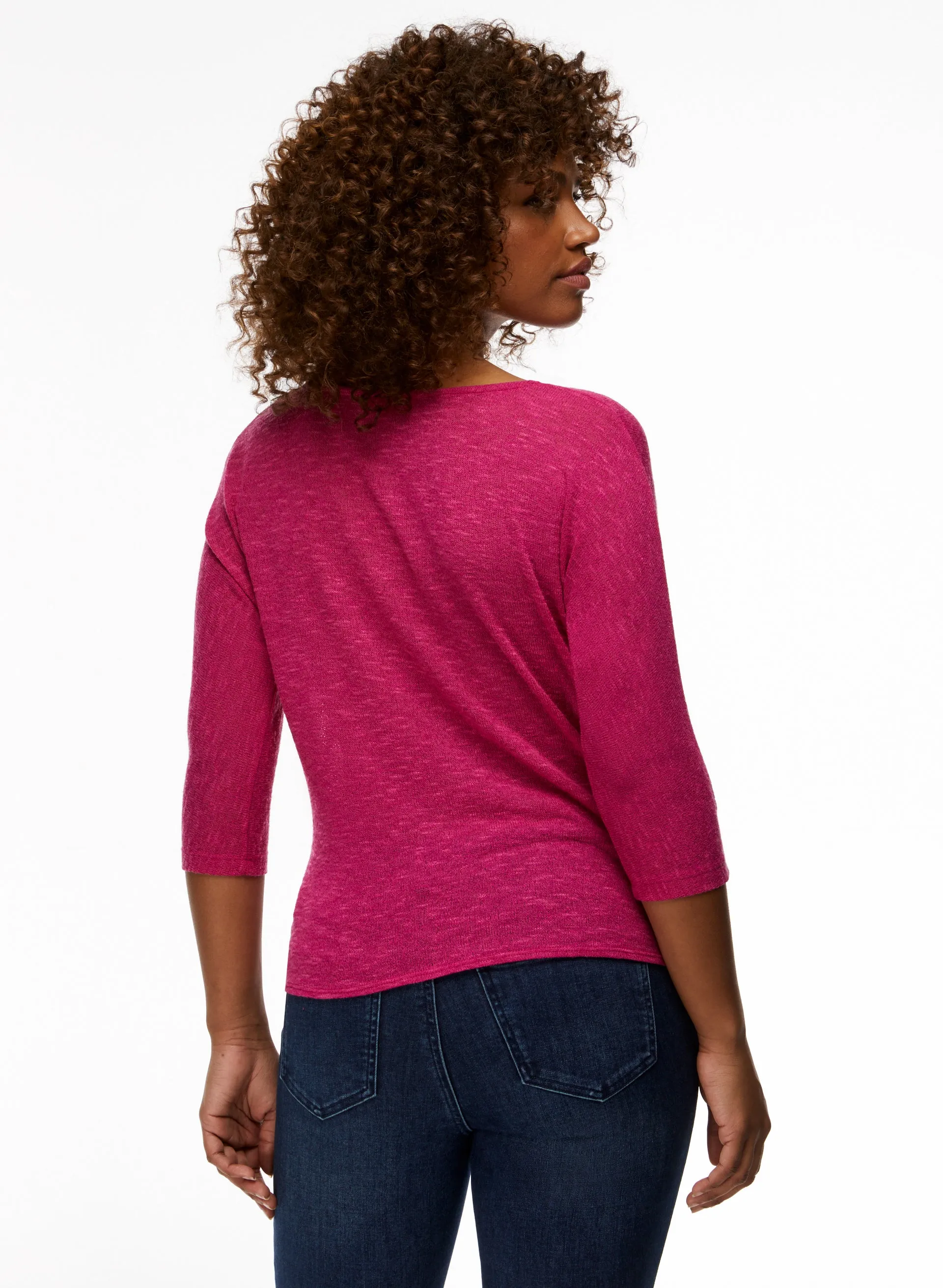 Twist Detail 3/4 Sleeve Top sold by Laura product image thumbnail 4