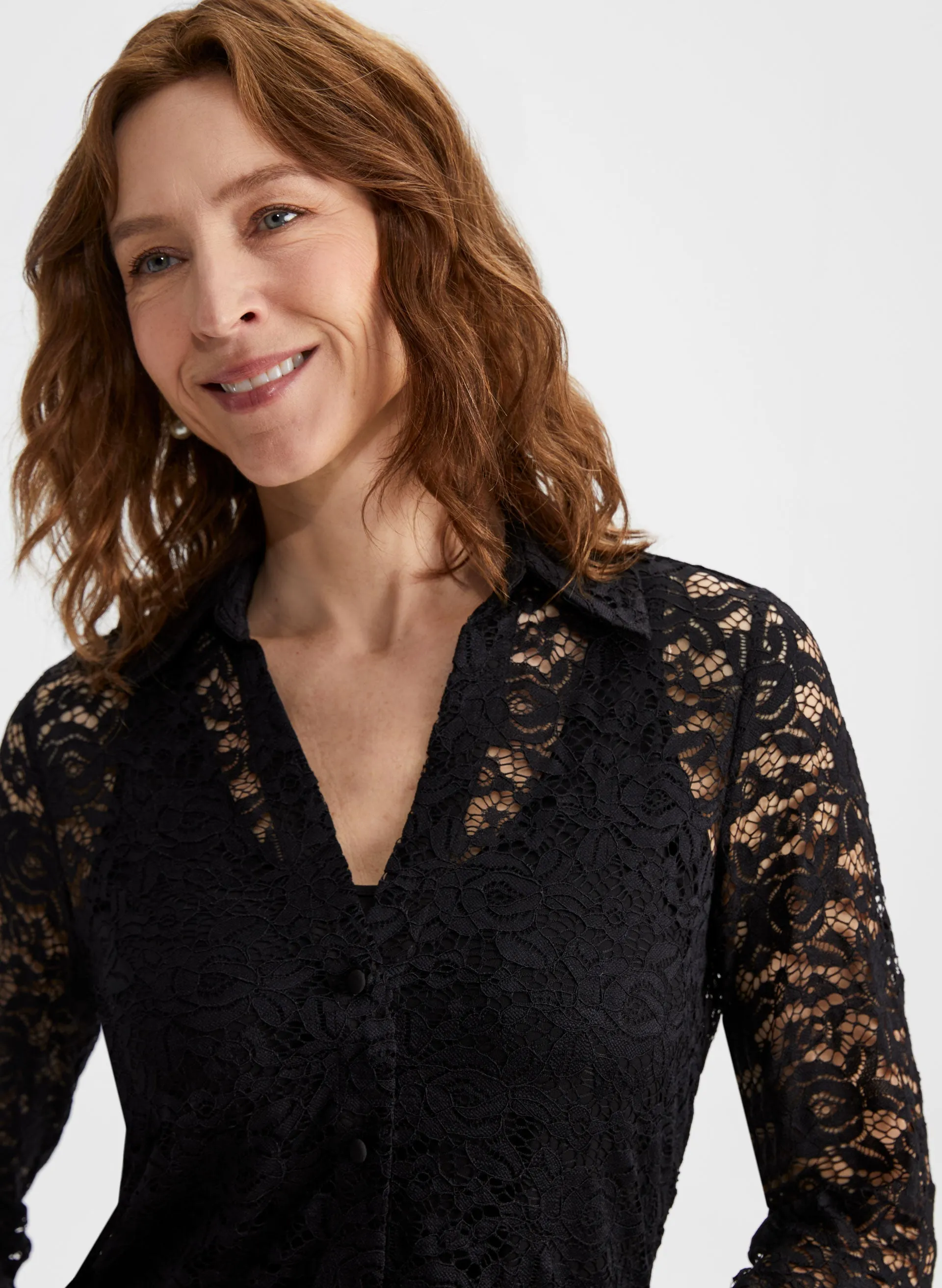 Lace Button-Down Blouse sold by Laura product image thumbnail 2