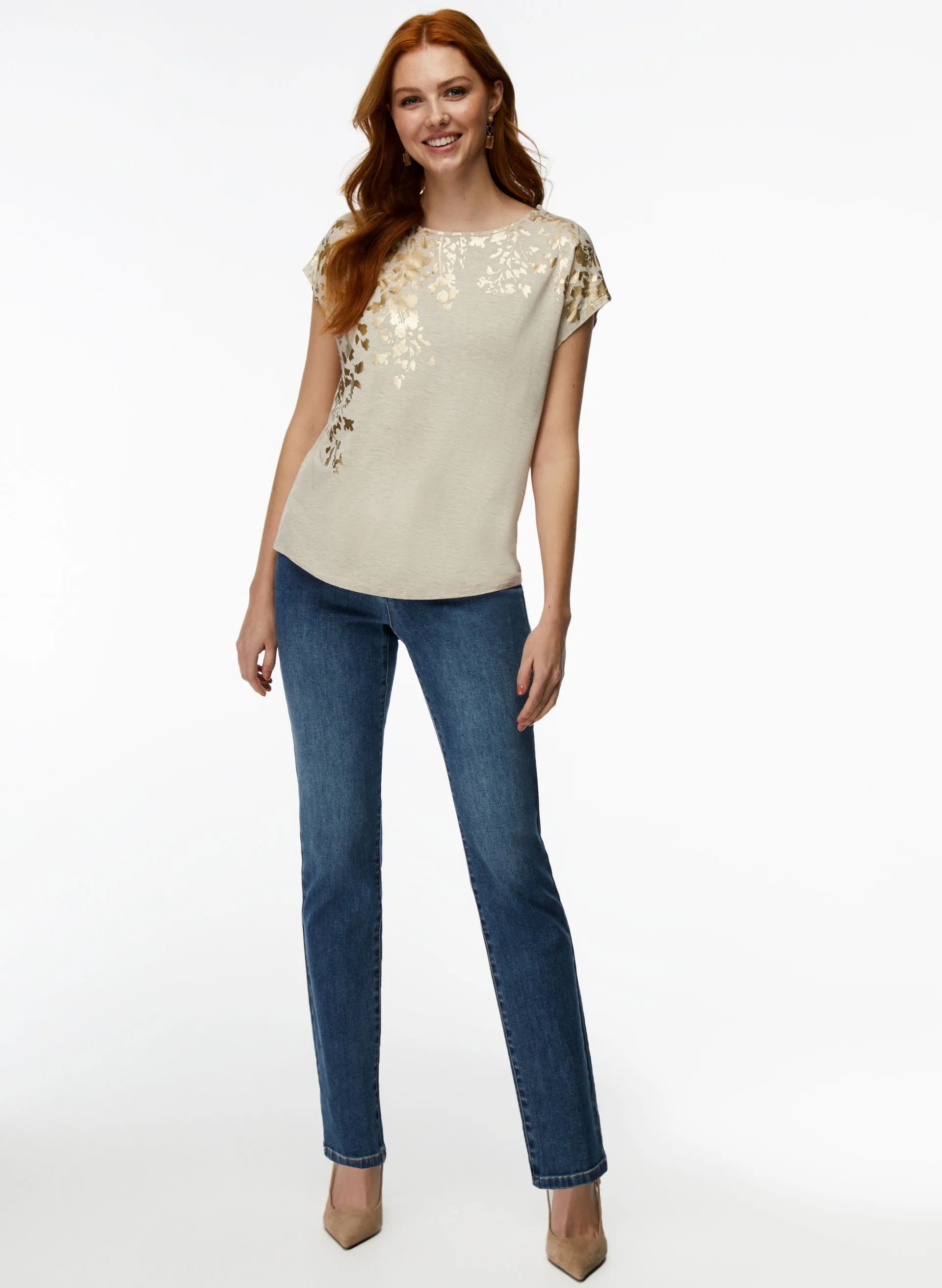 Leaf Print Tee sold by Laura product image thumbnail 4