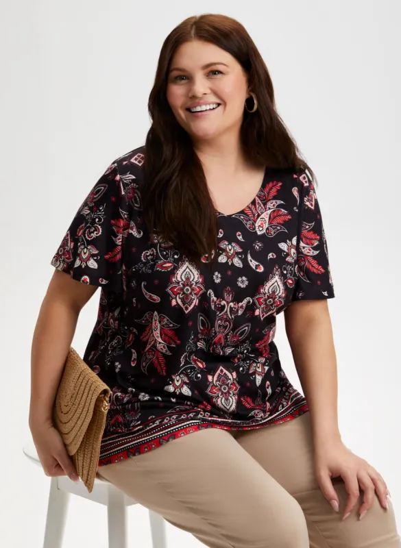 Paisley Print Tee sold by Laura