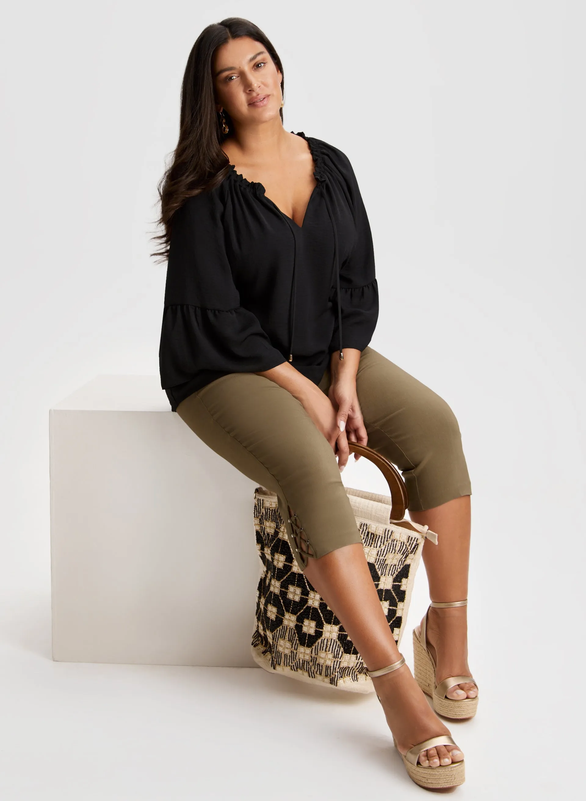 Joseph Ribkoff - V-Neck Blouse sold by Laura product image thumbnail 4