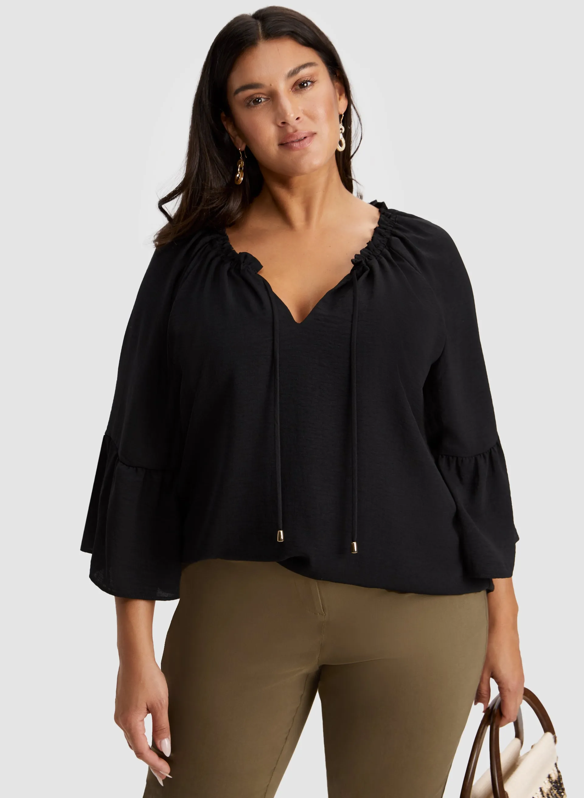 Joseph Ribkoff - V-Neck Blouse sold by Laura