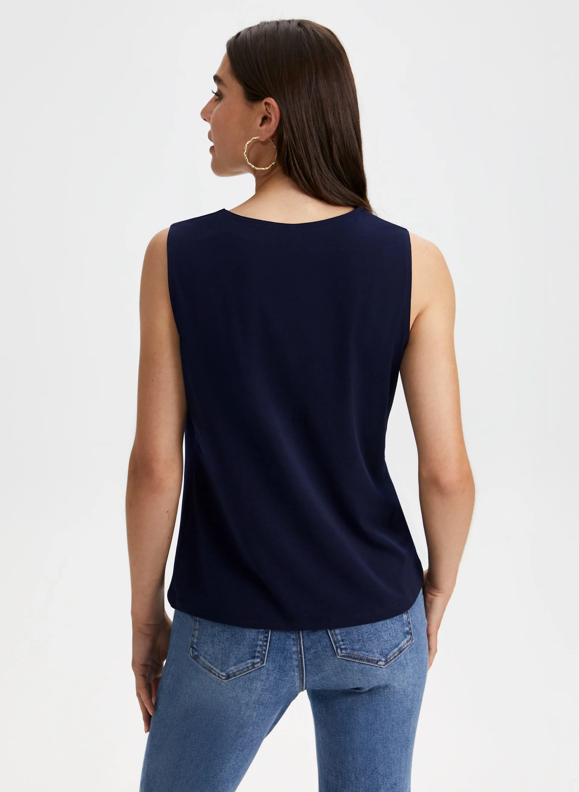 Cascading Ruffle Sleeveless Top sold by Laura product image thumbnail 4