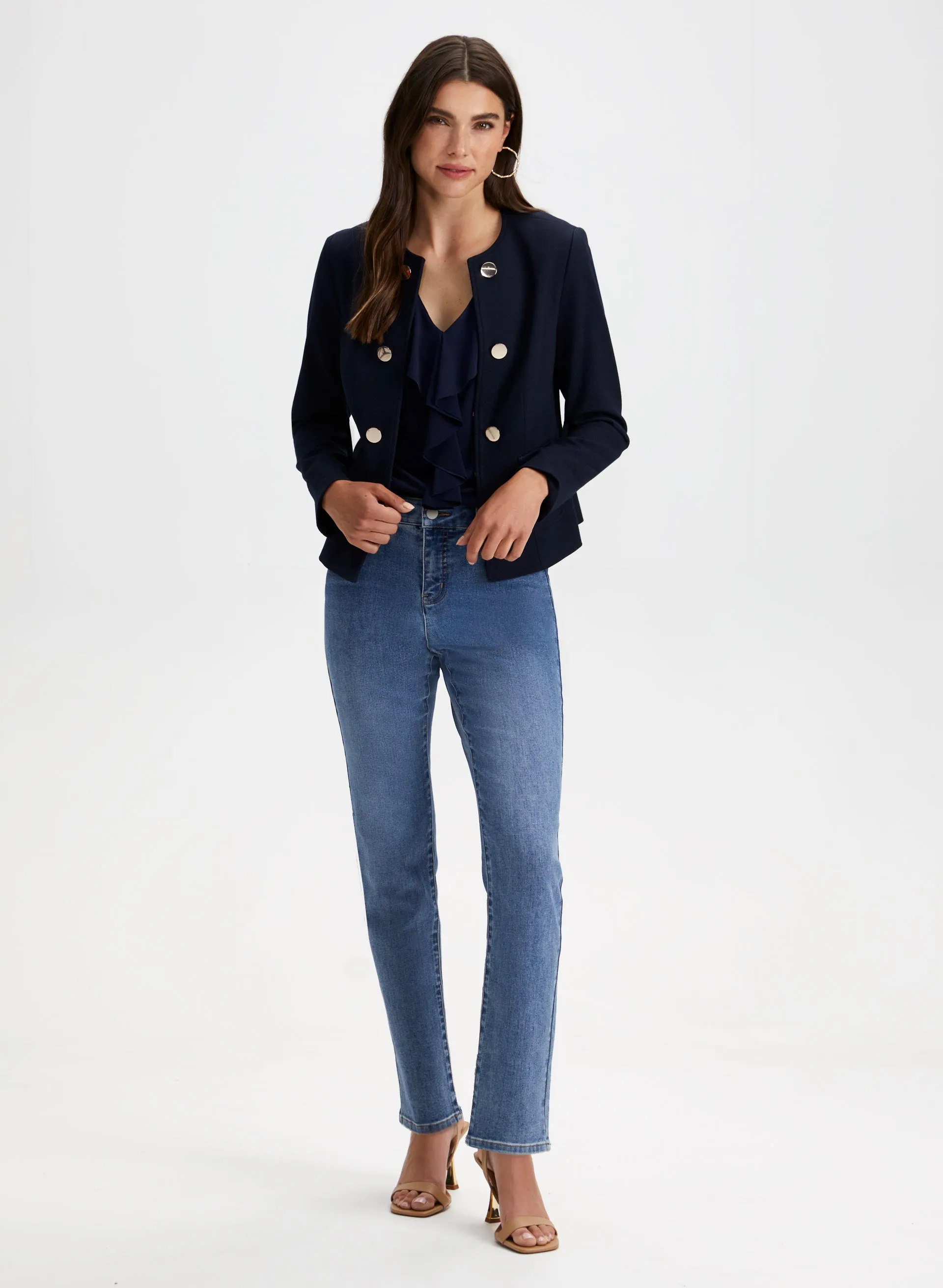 Cascading Ruffle Sleeveless Top sold by Laura product image thumbnail 3