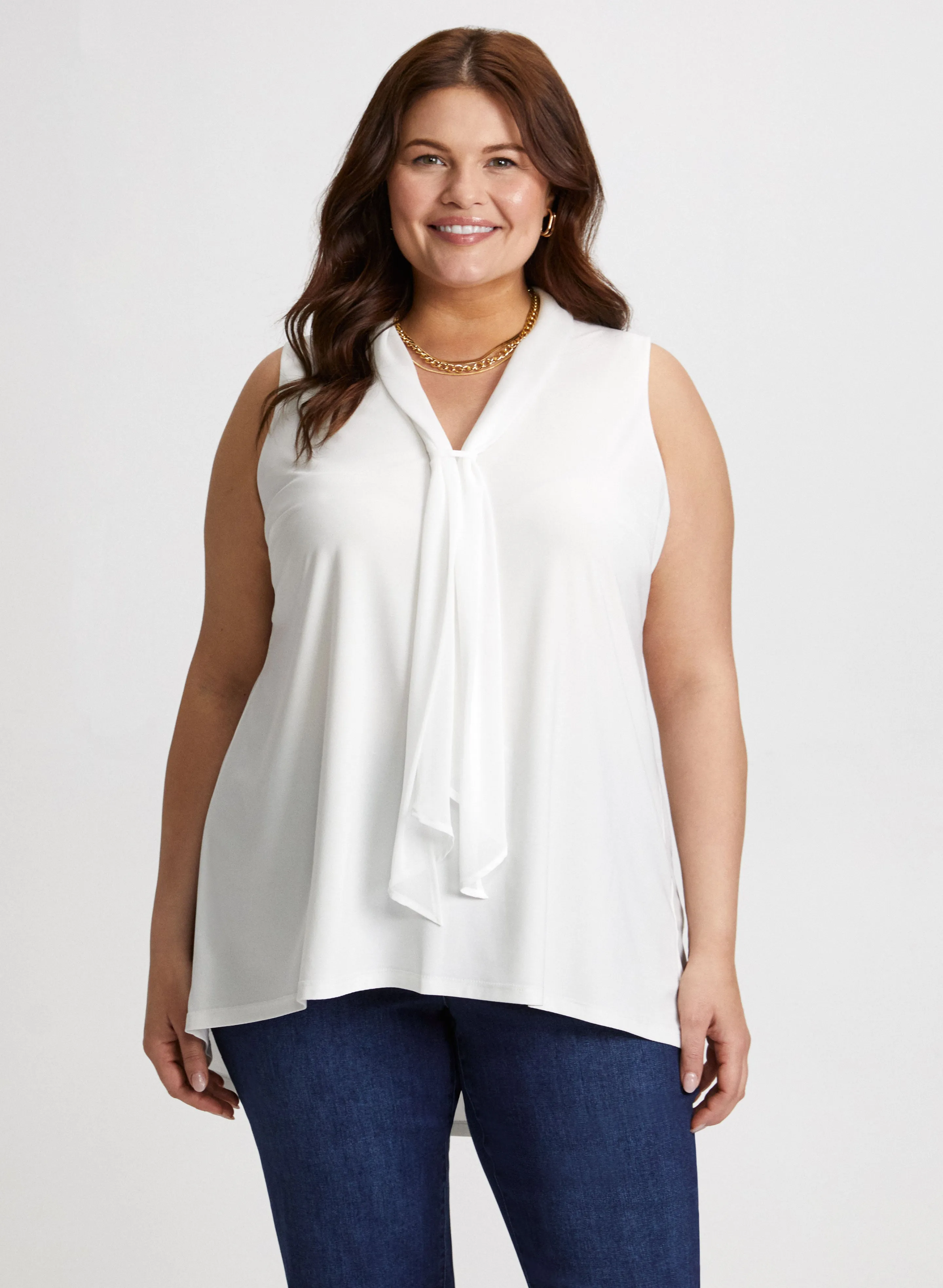 Sleeveless Tie Detail Top sold by Laura