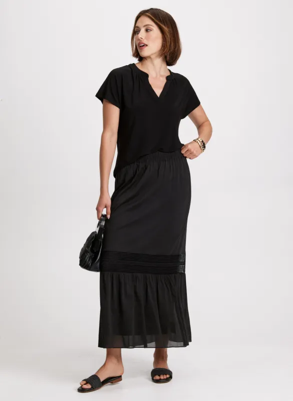 V-Neck Top & Tiered Skirt sold by Laura