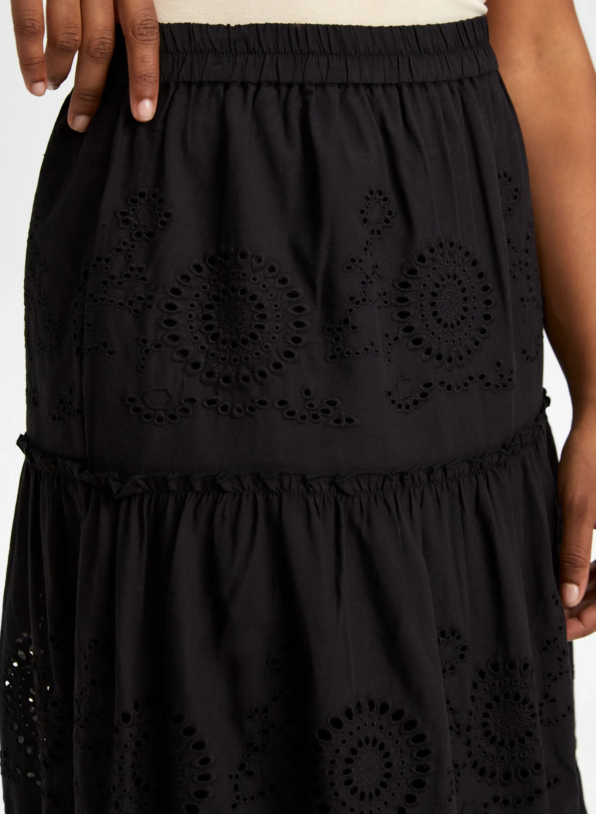 Tiered Eyelet Skirt sold by Laura product image thumbnail 5