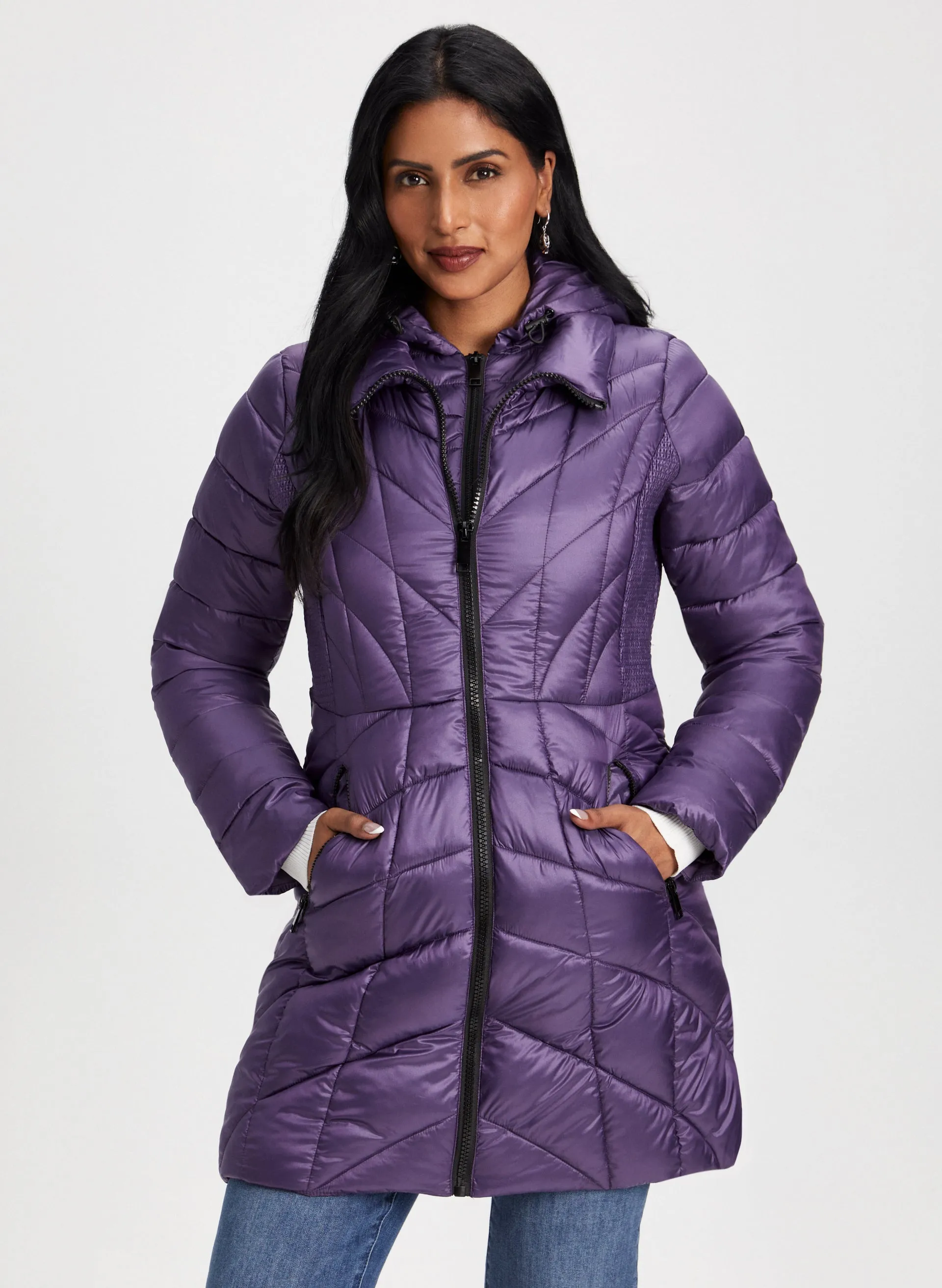 Packable Quilted Vegan Down Coat sold by Laura