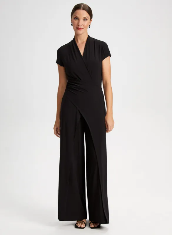 V-Neck Wide Leg Jumpsuit sold by Laura