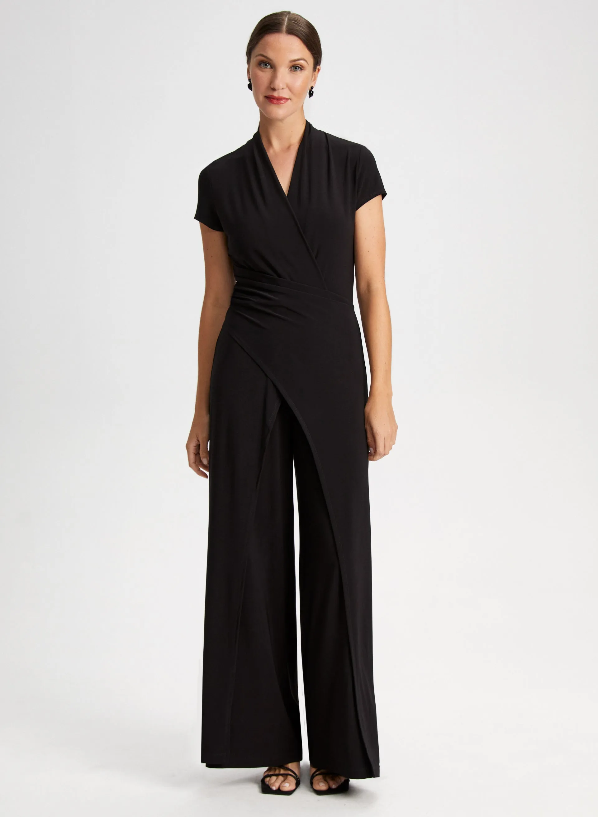 V-Neck Wide Leg Jumpsuit sold by Laura