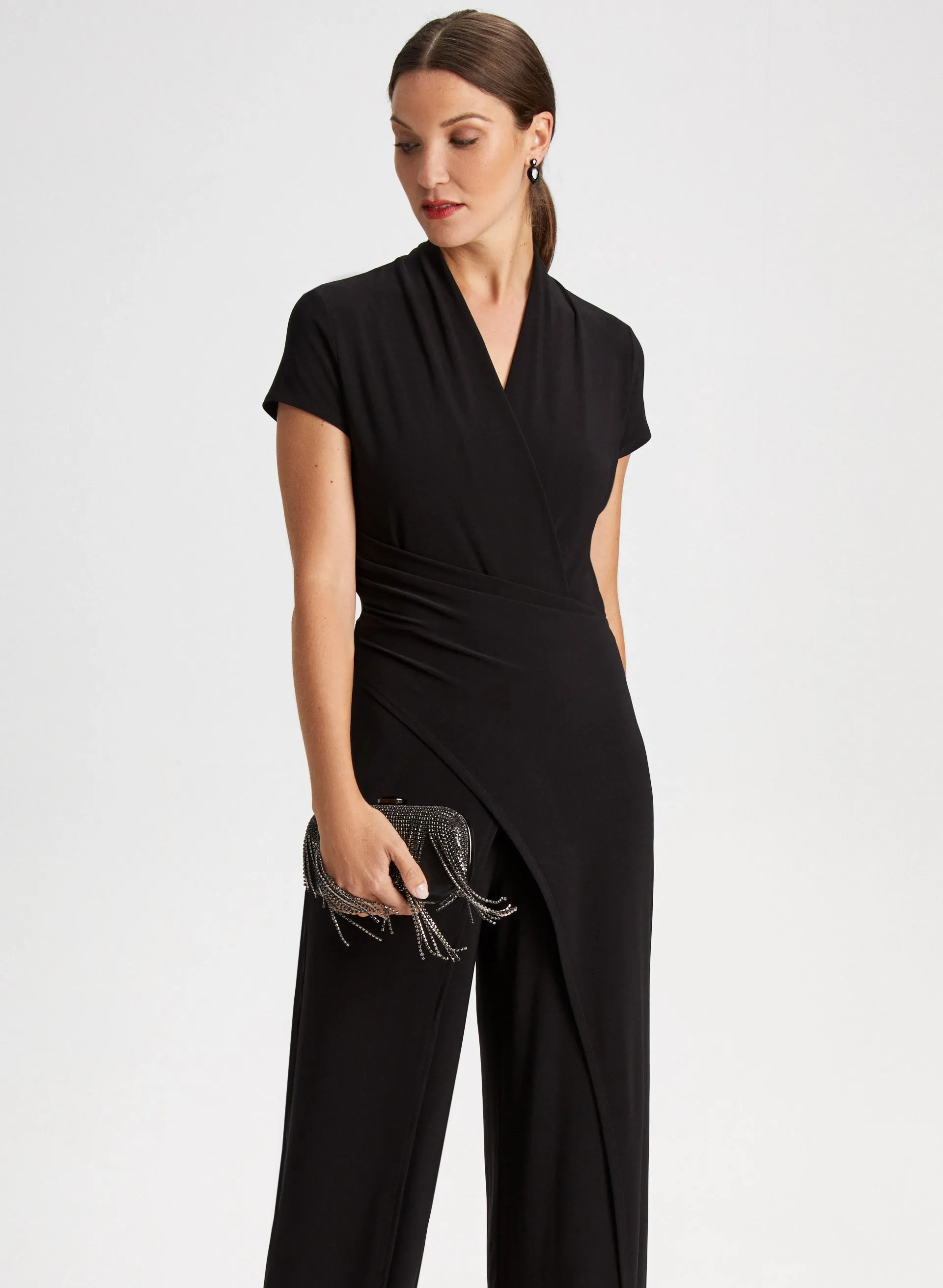 V-Neck Wide Leg Jumpsuit sold by Laura product image thumbnail 5